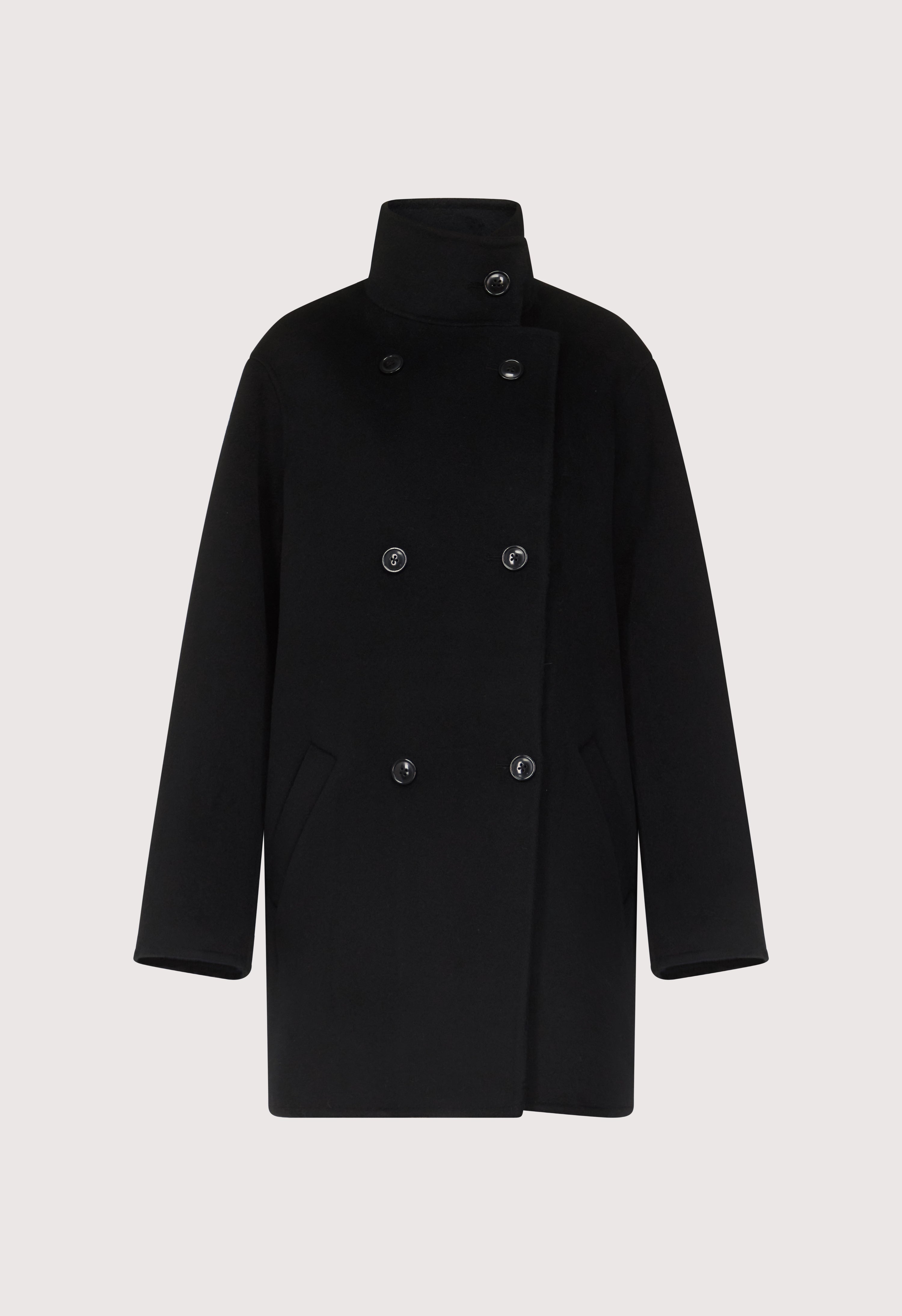 OLMO Wool cashmere drap short coat