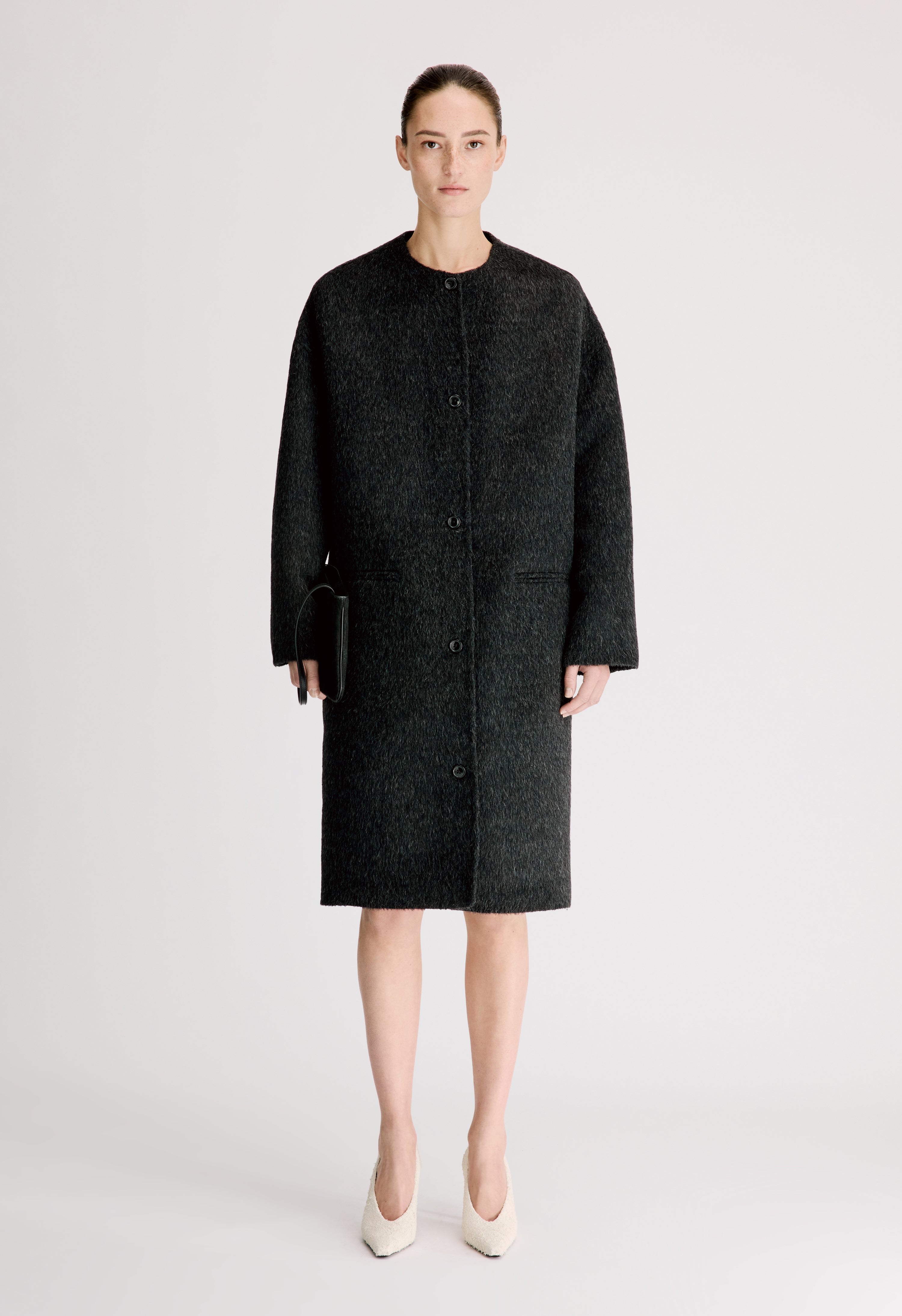 ORSON Oval-shaped midi coat