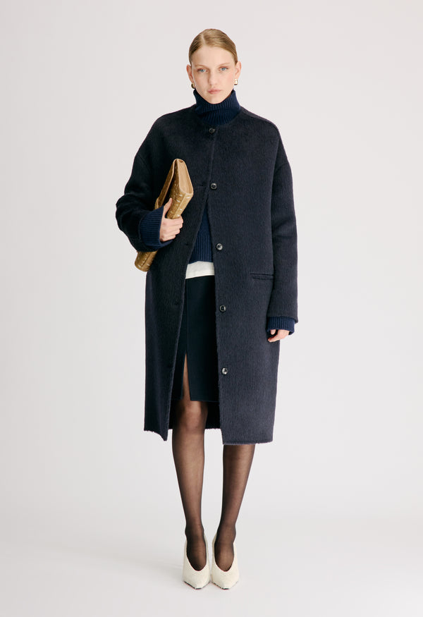 ORSON Oval-shaped midi coat