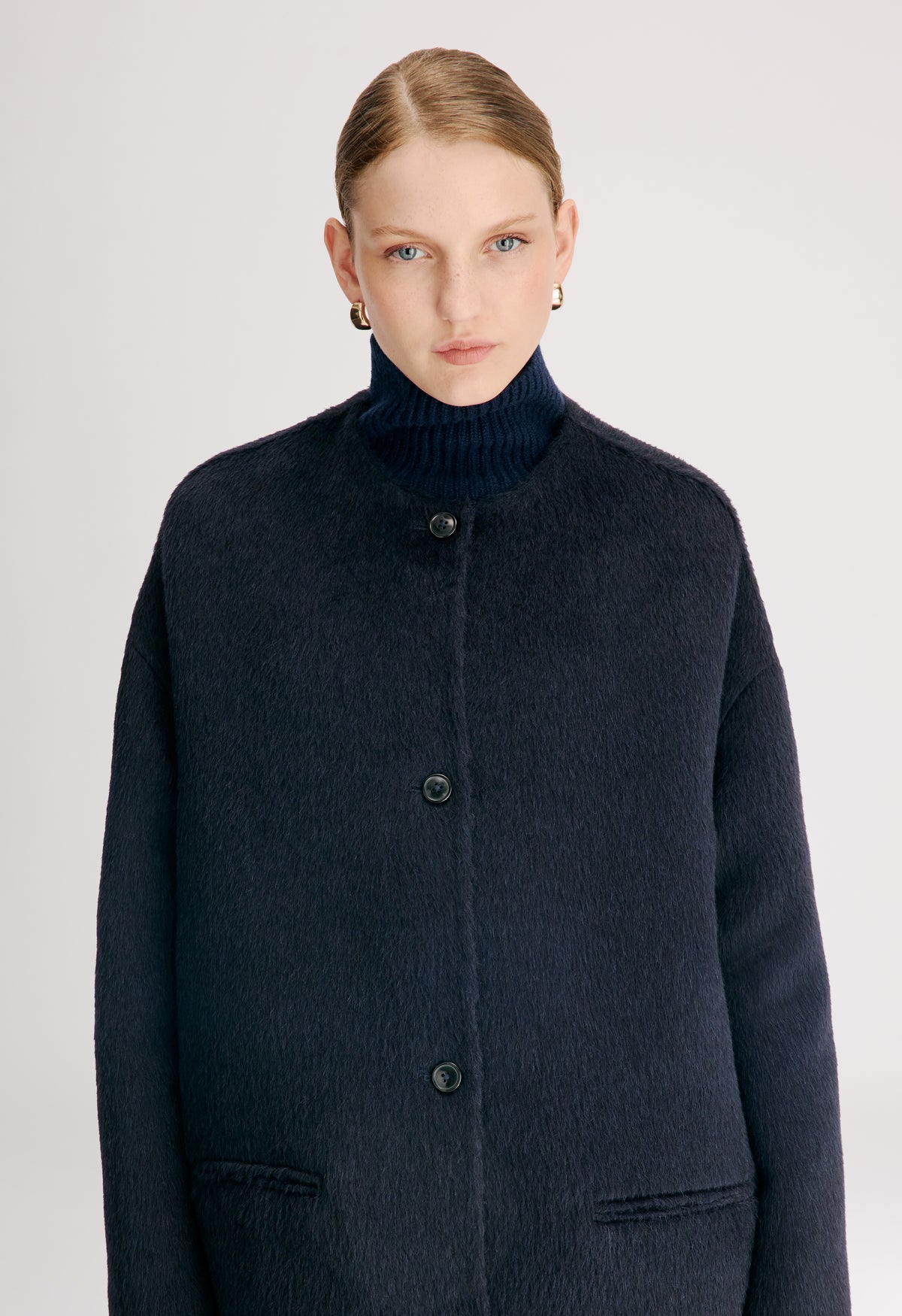 ORSON Manteau midi à forme ovale