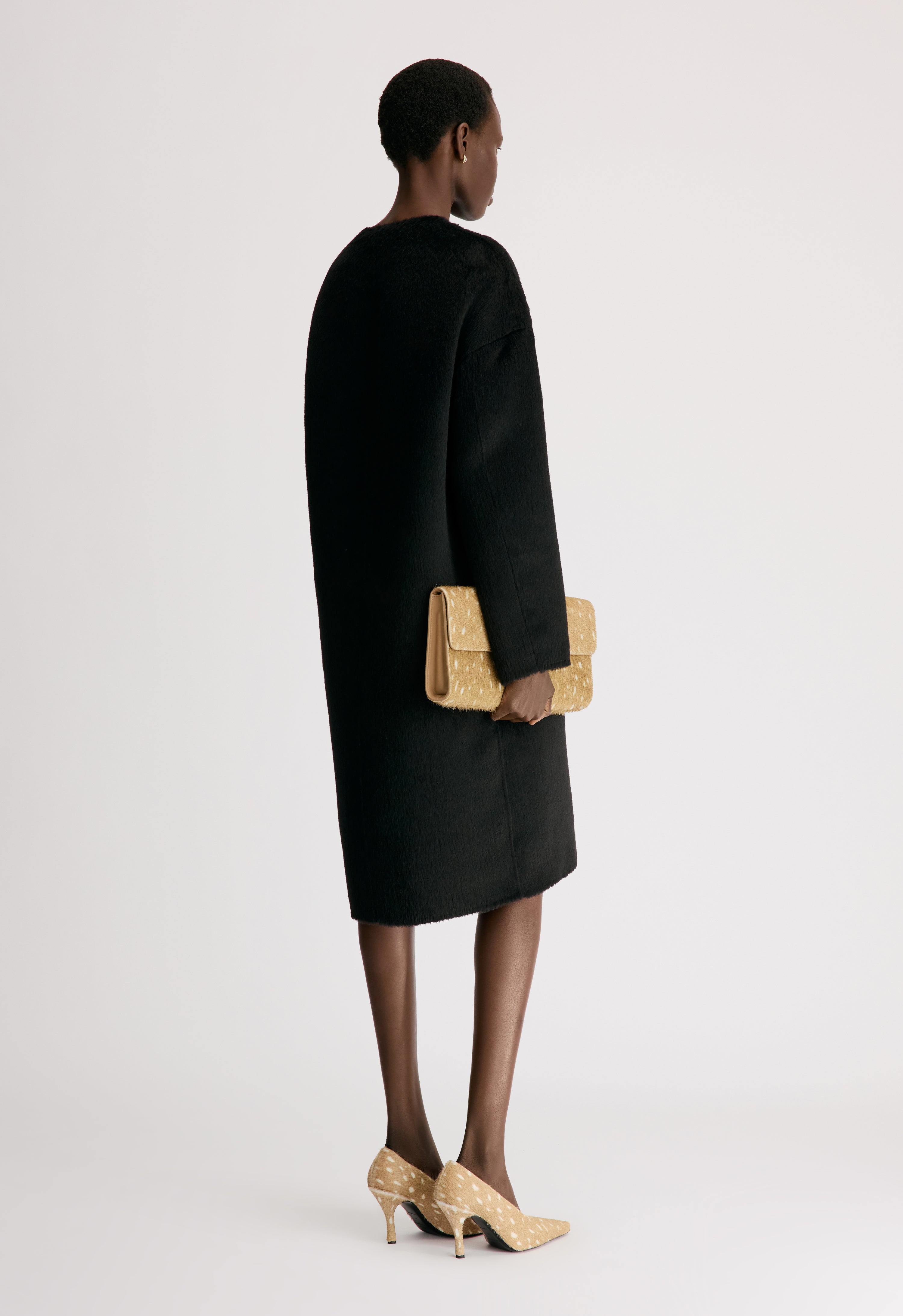 ORSON Oval-shaped midi coat