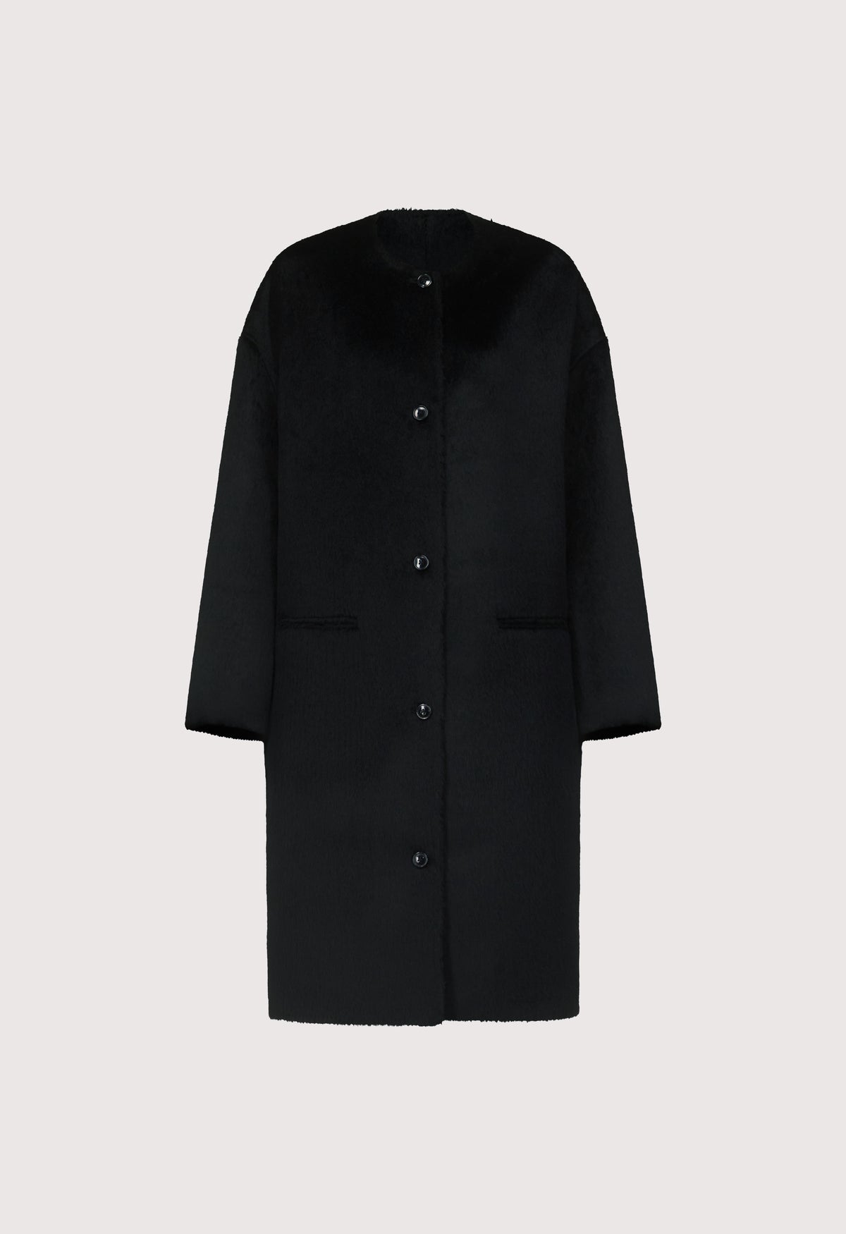 ORSON Oval-shaped midi coat