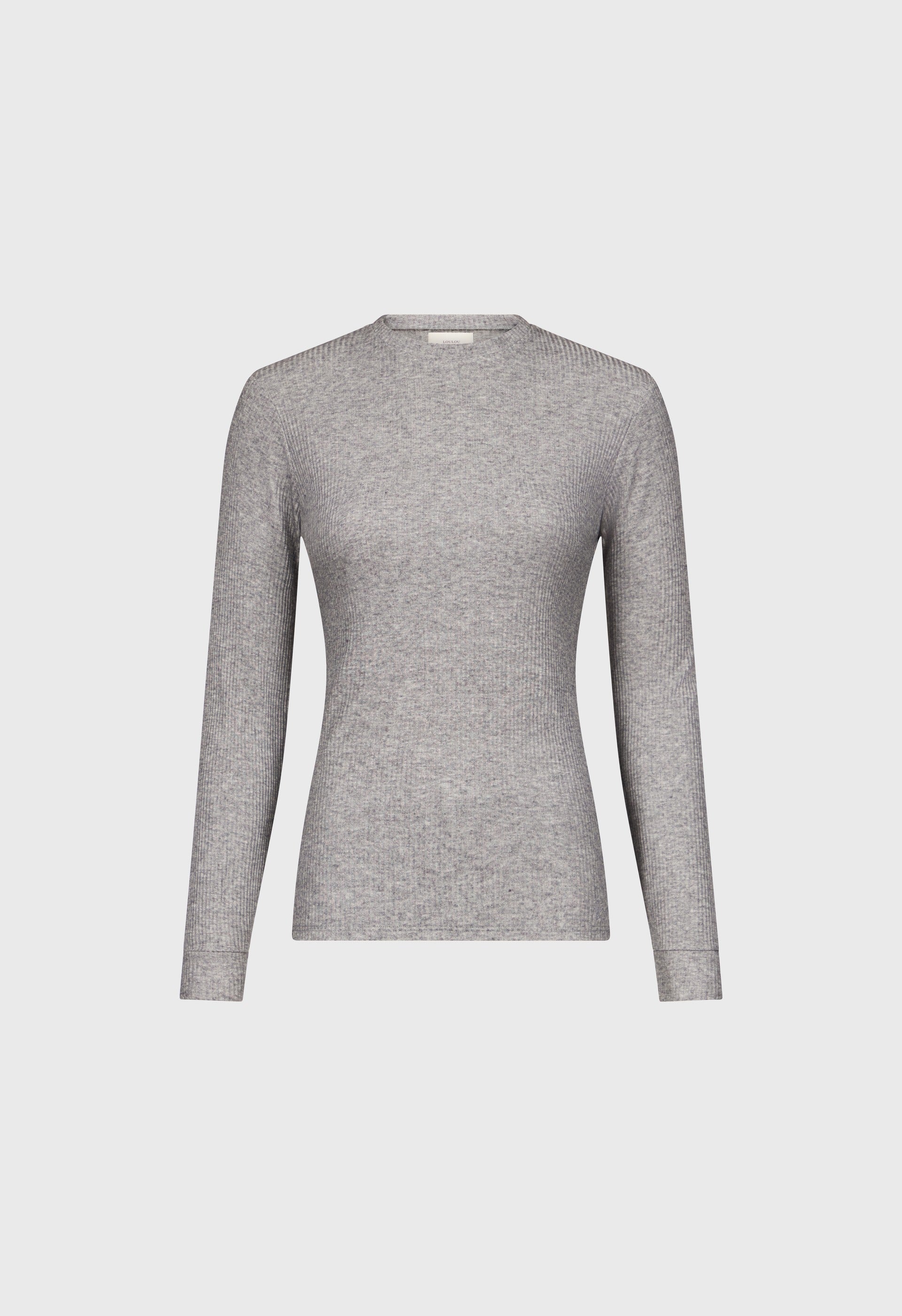 ORTIGIA LDS Ribbed jersey long sleeve t-shirt