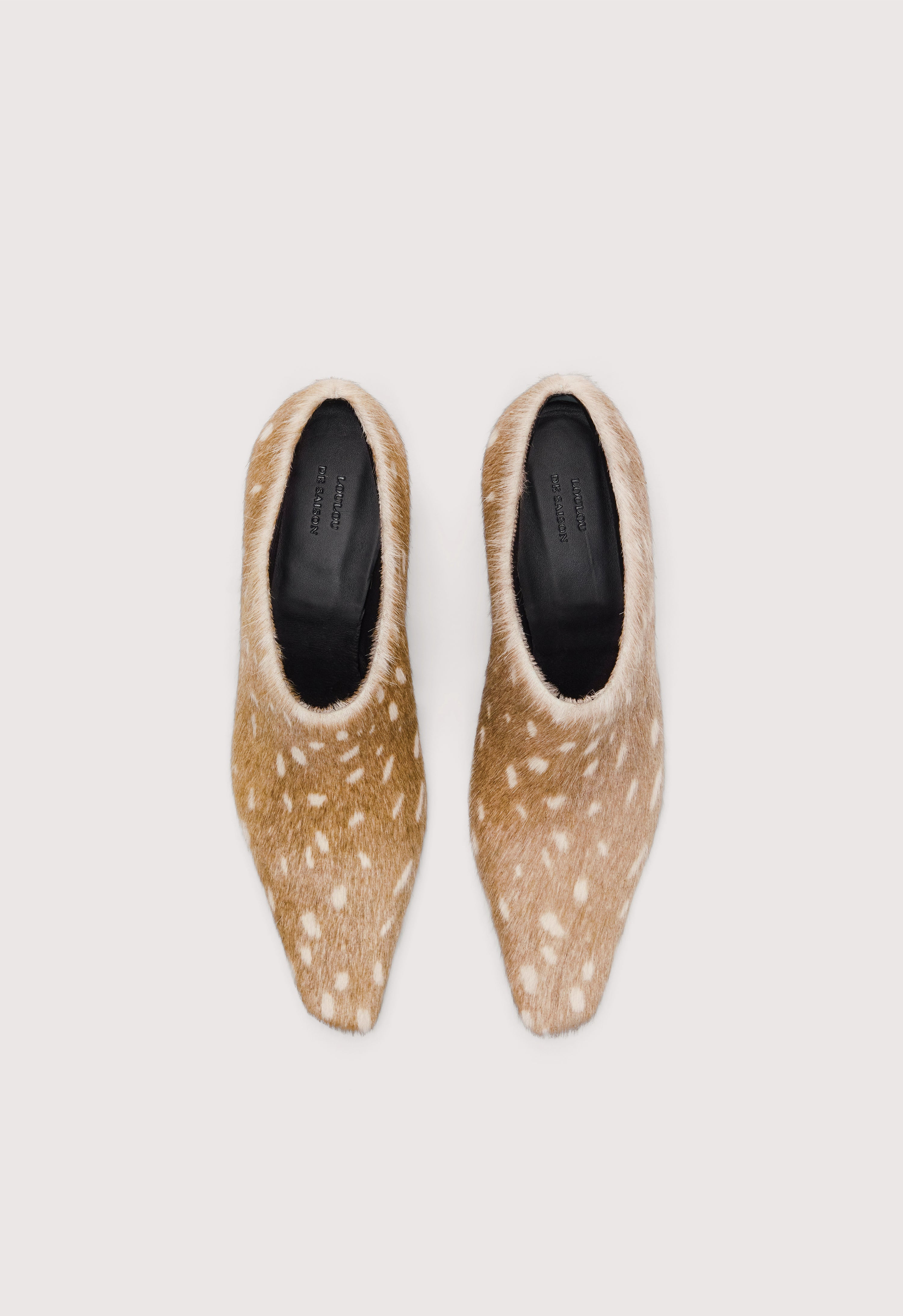 PENNY Deer print pony-effect ankle boots