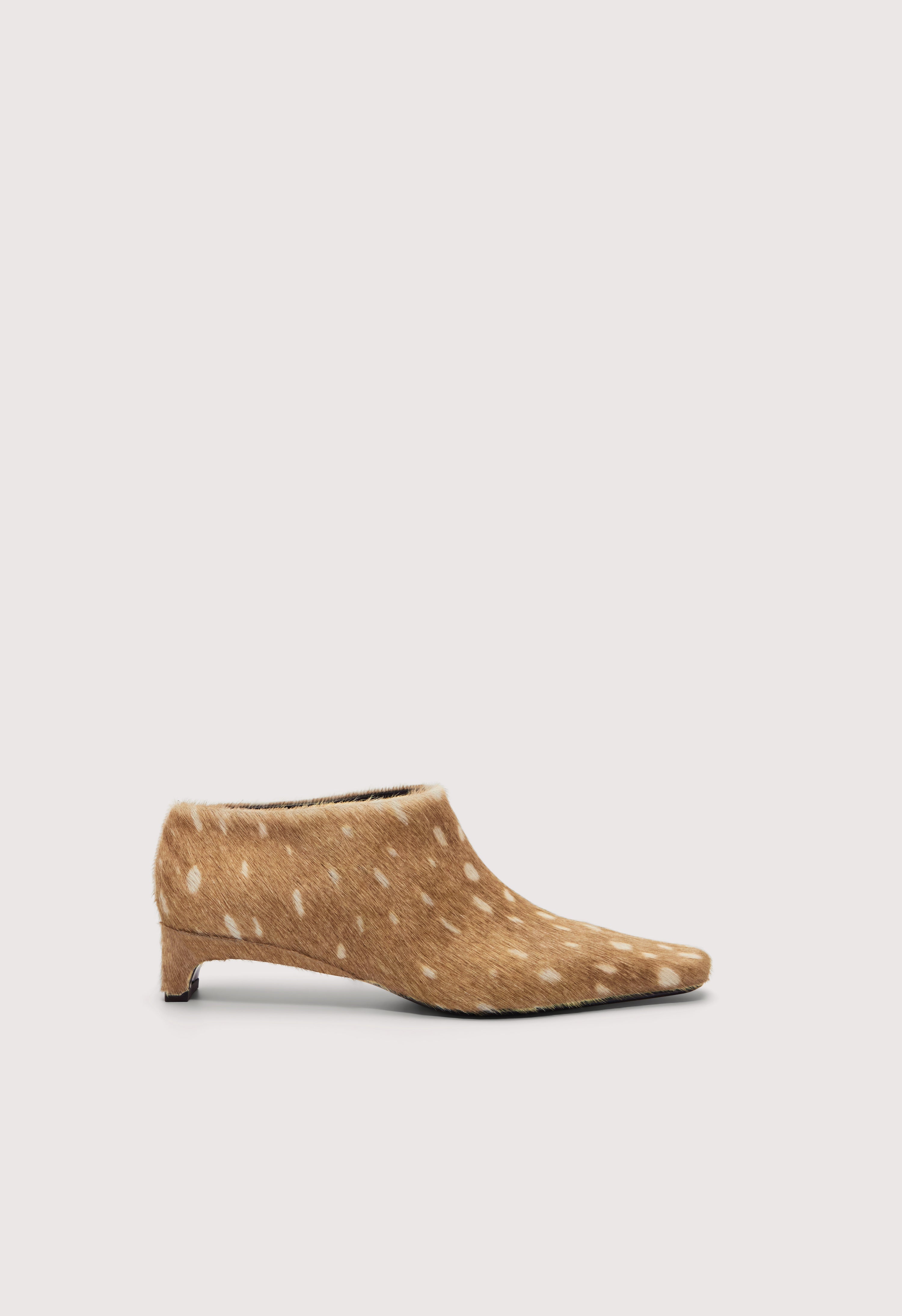 PENNY Deer print pony-effect ankle boots