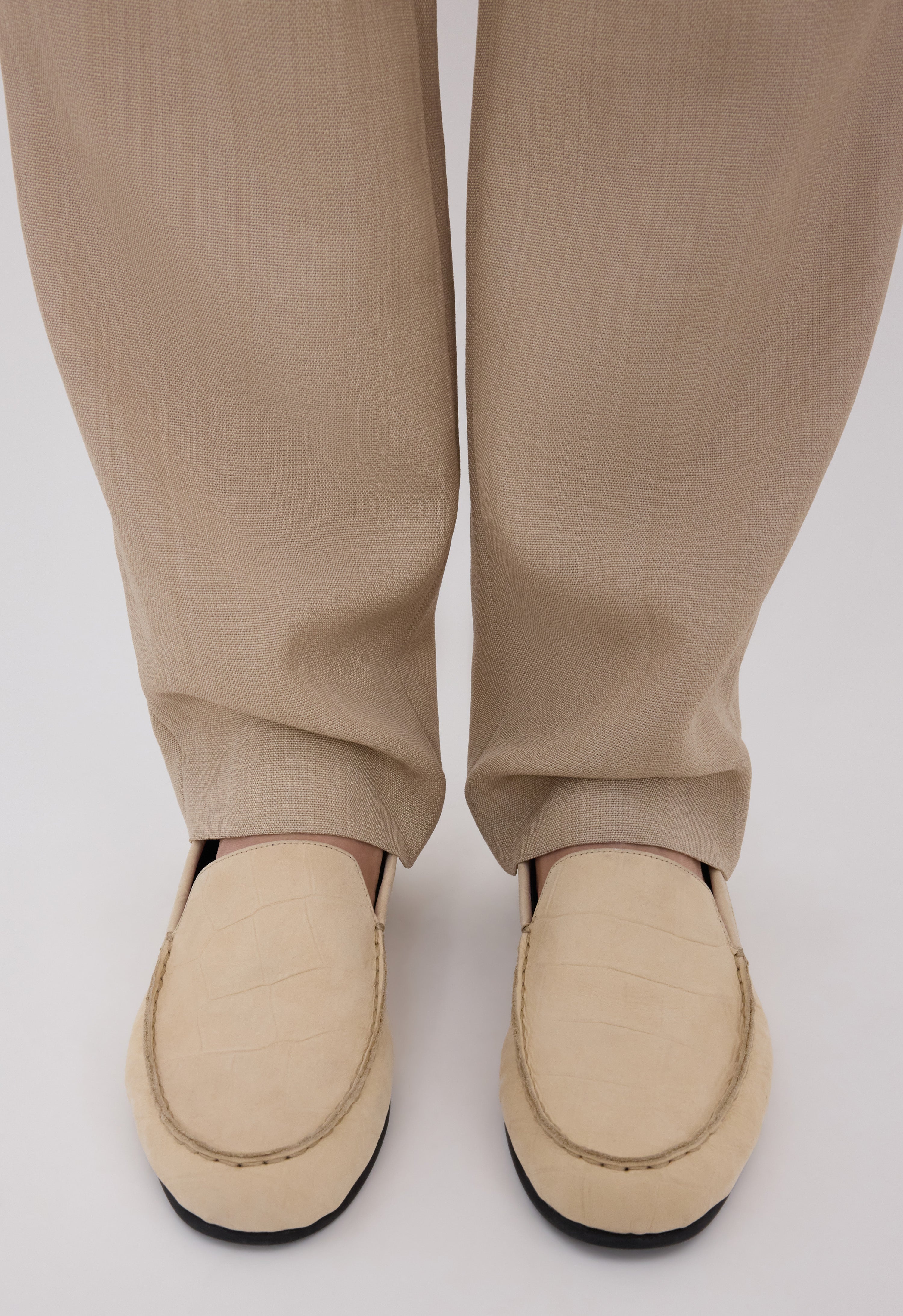 PESARO Soft suede loafers