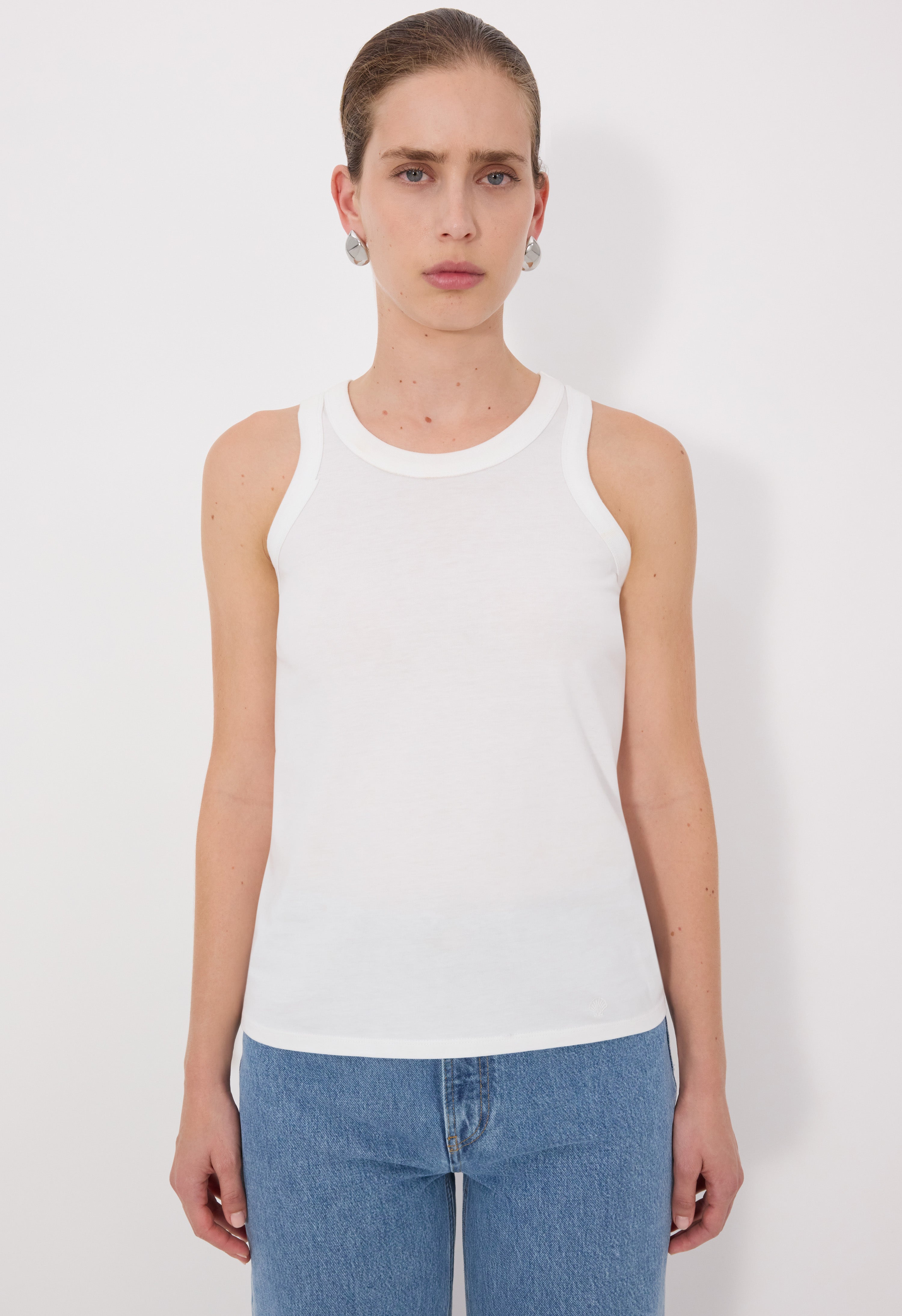 POSO LDS Supima cotton Tank top