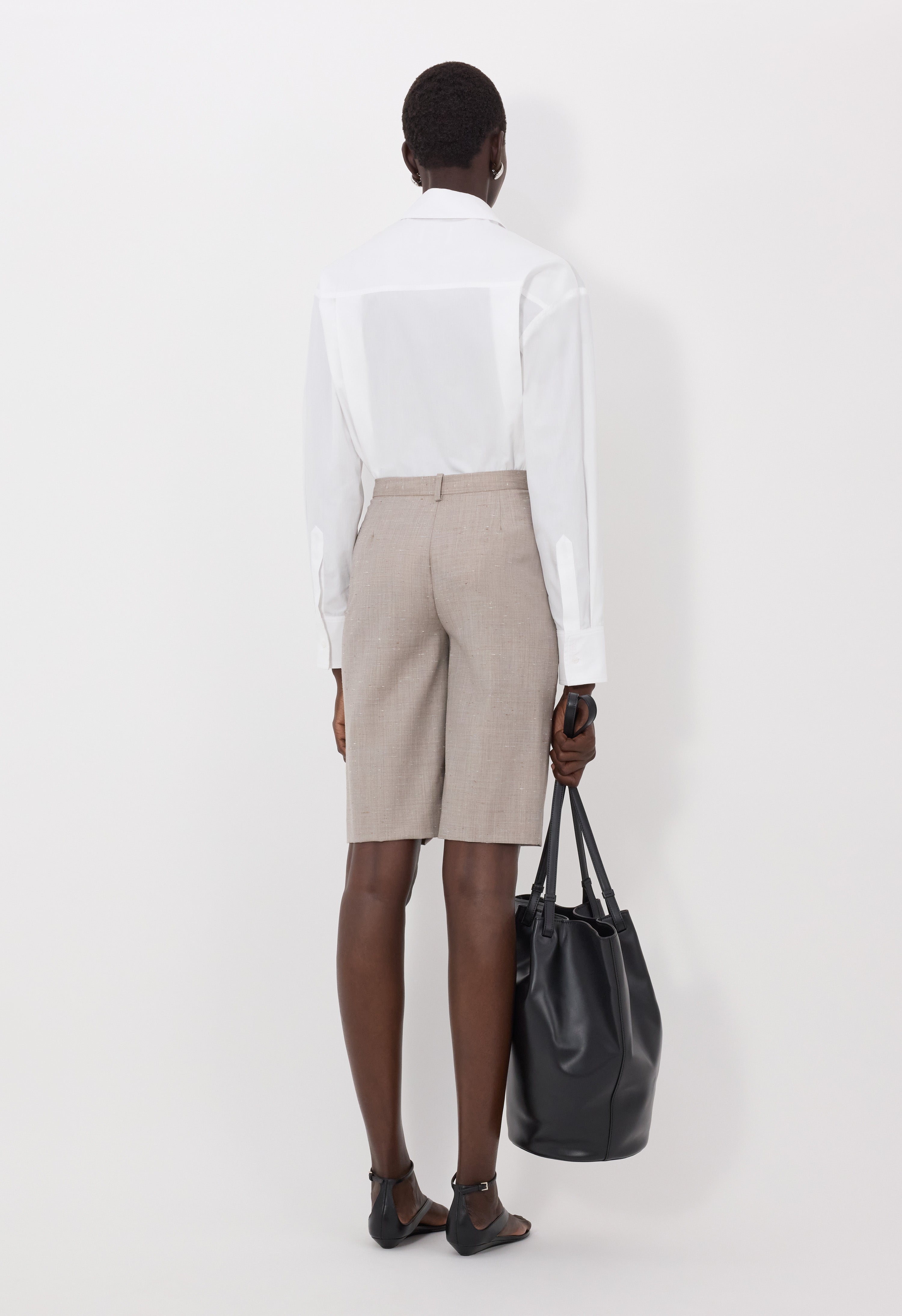 RAY Wool and silk bermuda shorts