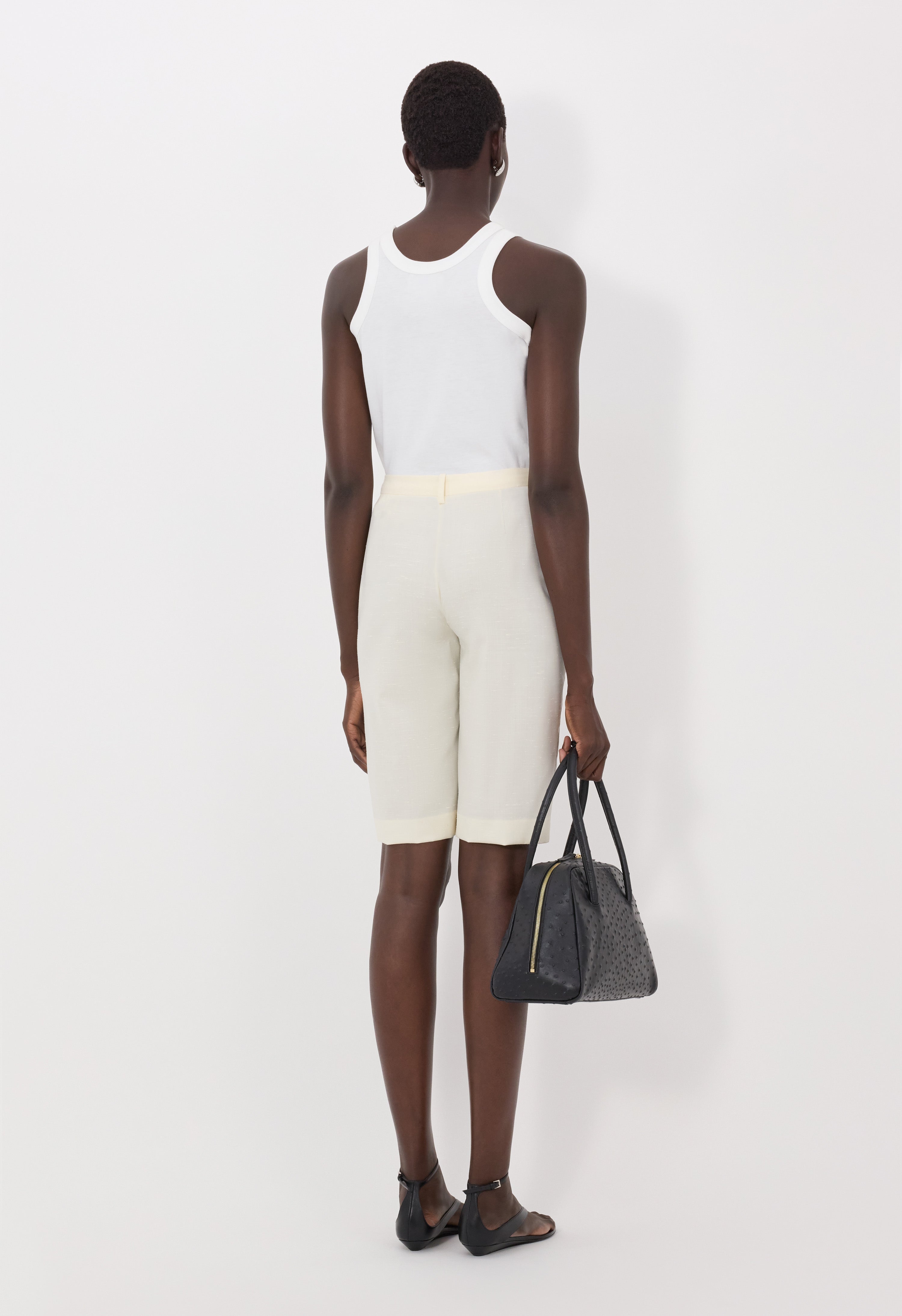 RAY Wool and silk bermuda shorts