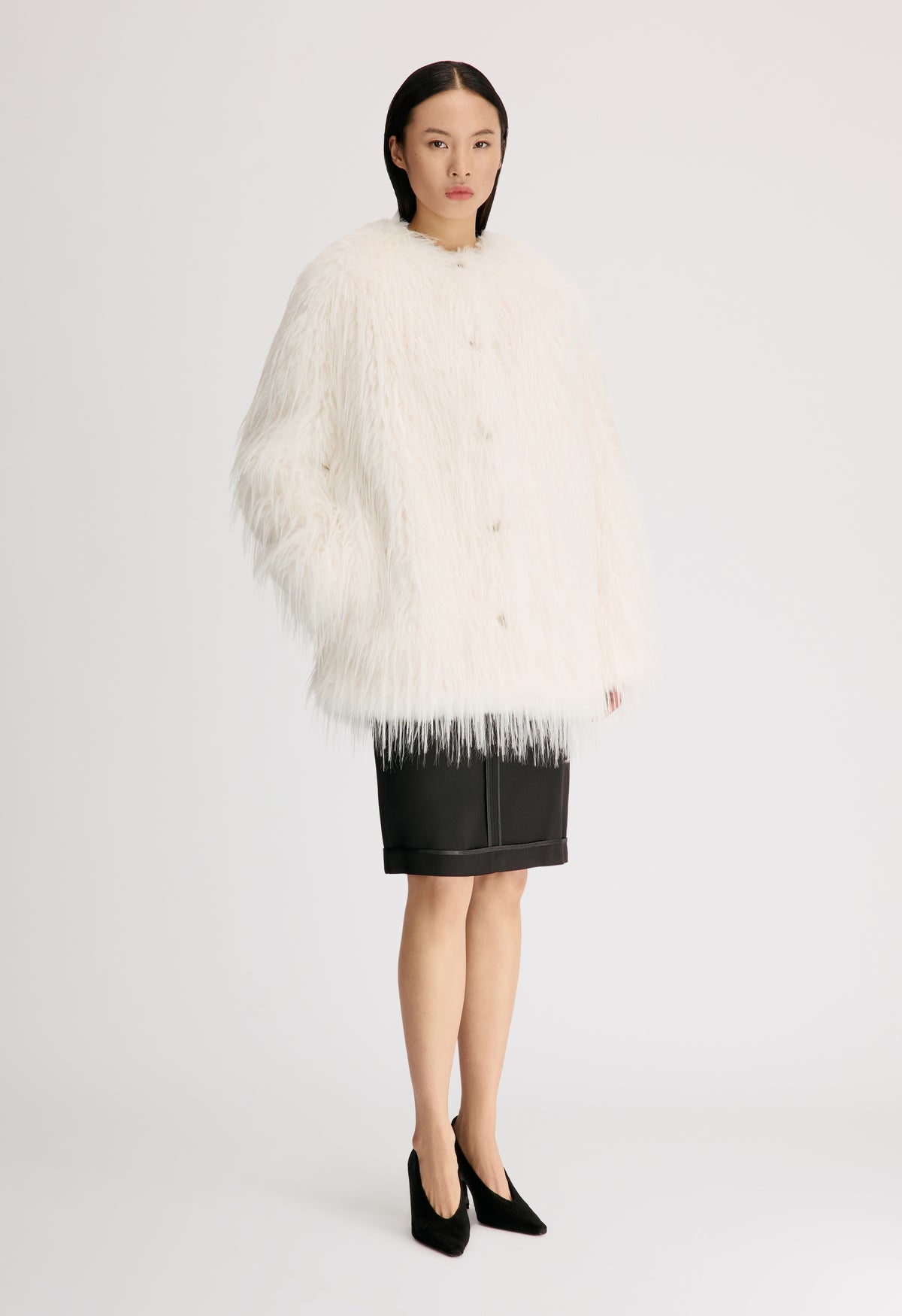 ROWE Manteau en fausse fourrure