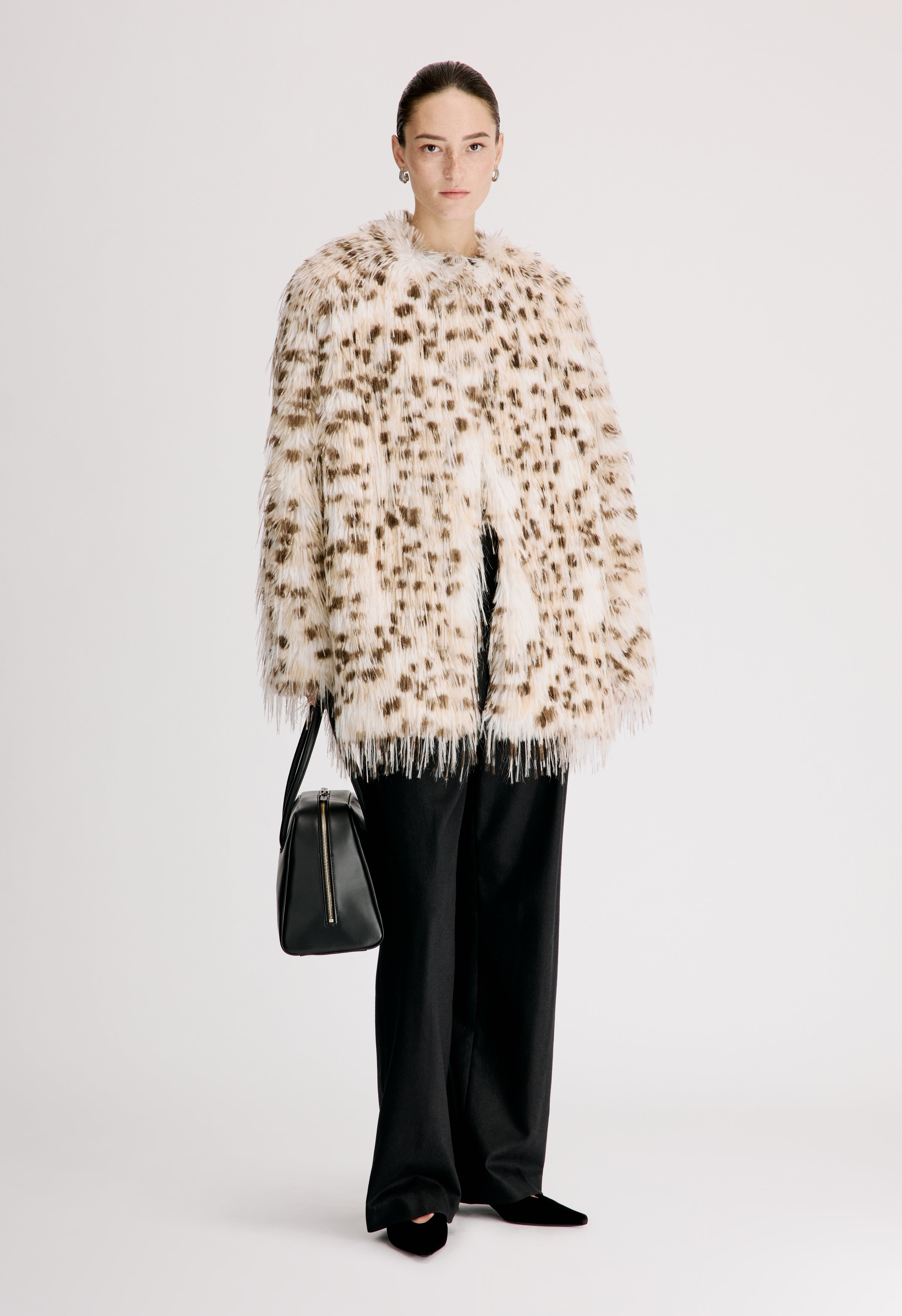 ROWE Manteau en fausse fourrure