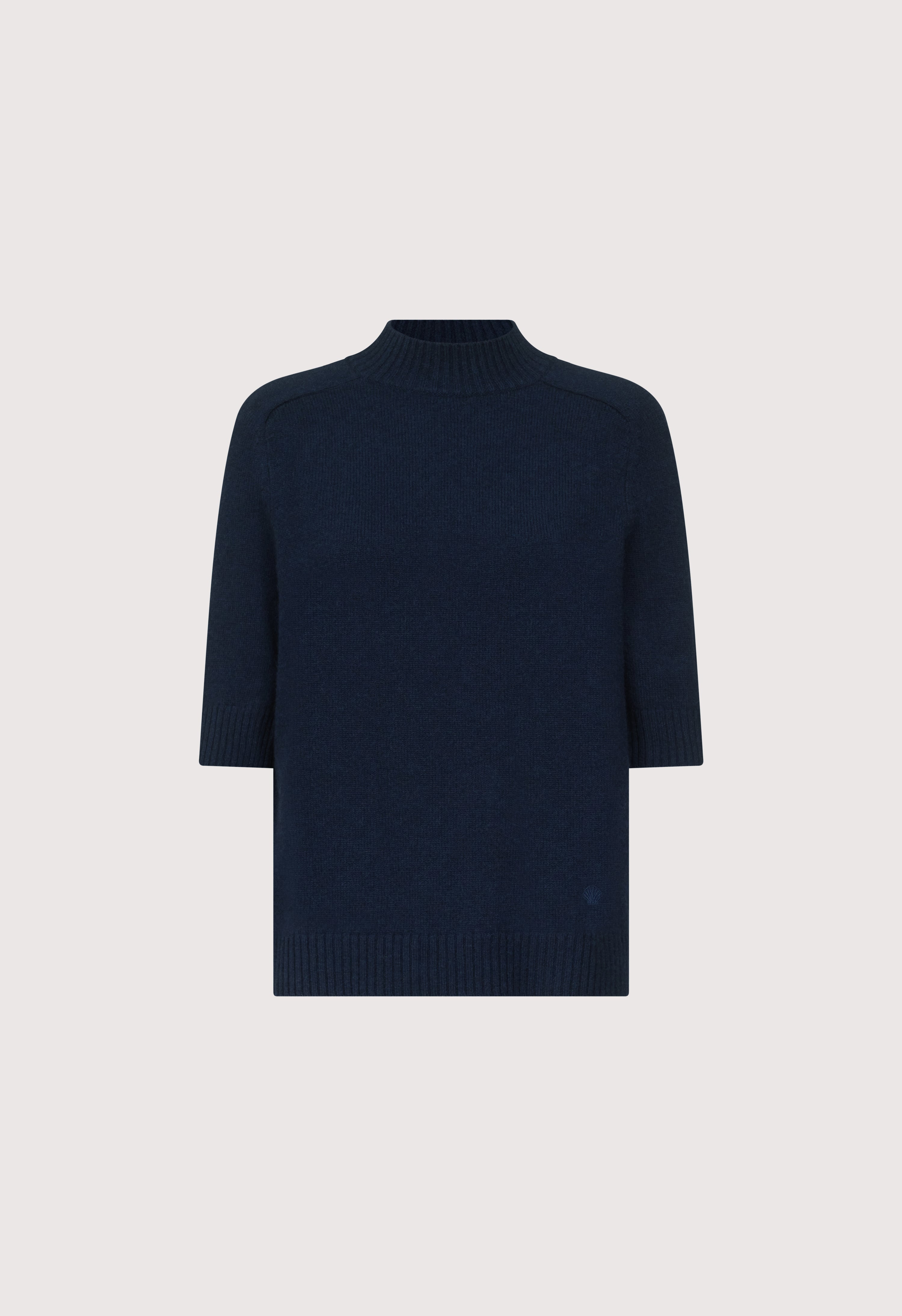 RUTH Stand collar cashmere top
