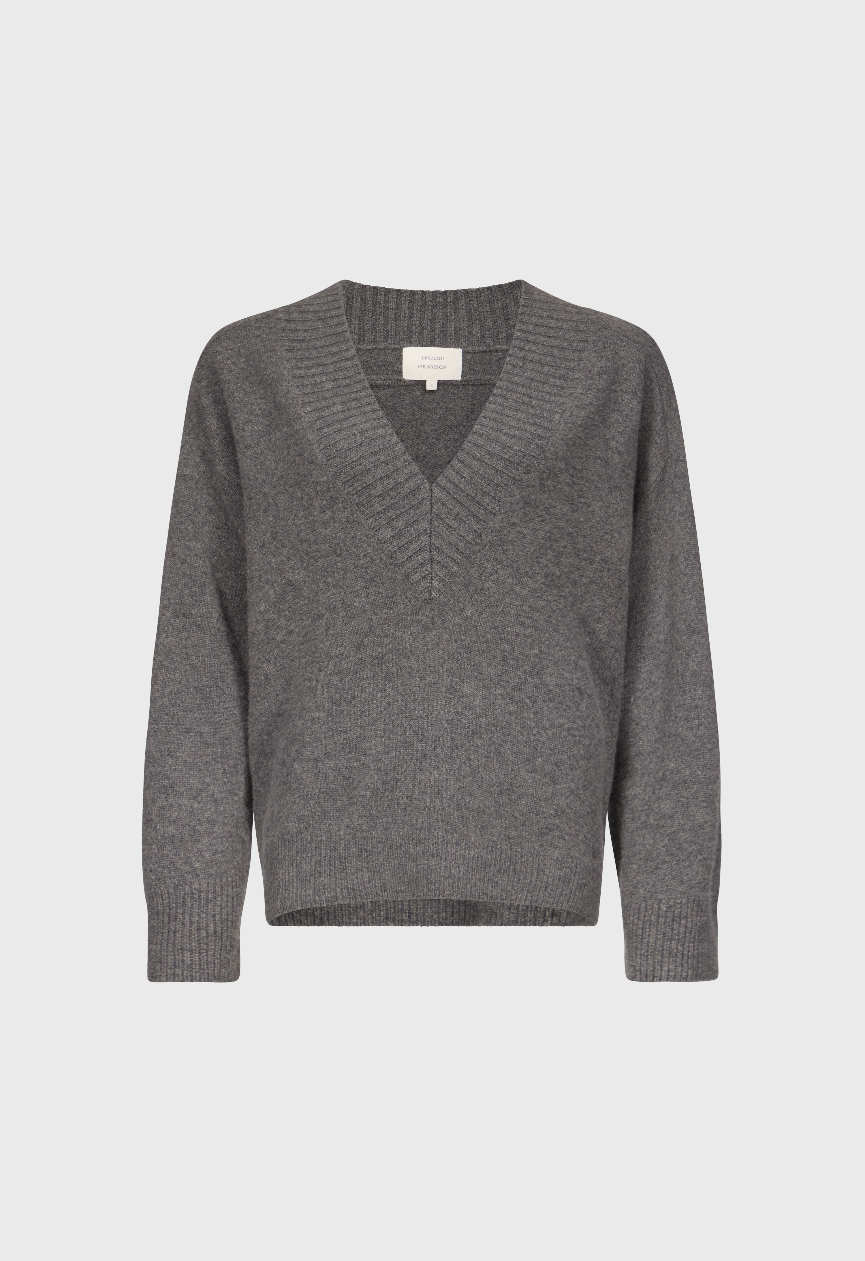 SAGE LDS V neck cashmere sweater