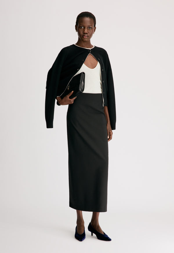 SAMOS LDS Grain de poudre long skirt