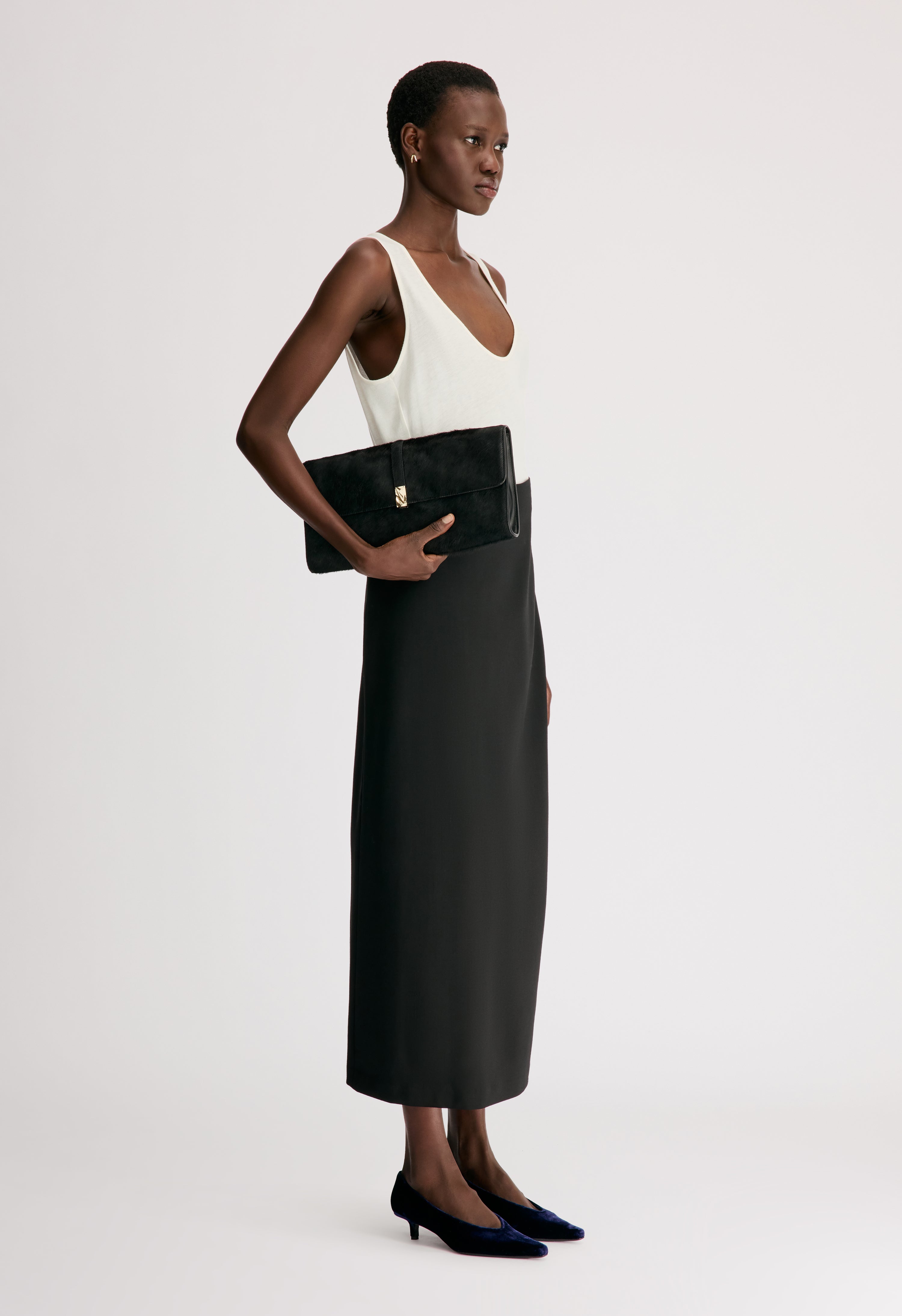 SAMOS LDS Grain de poudre long skirt
