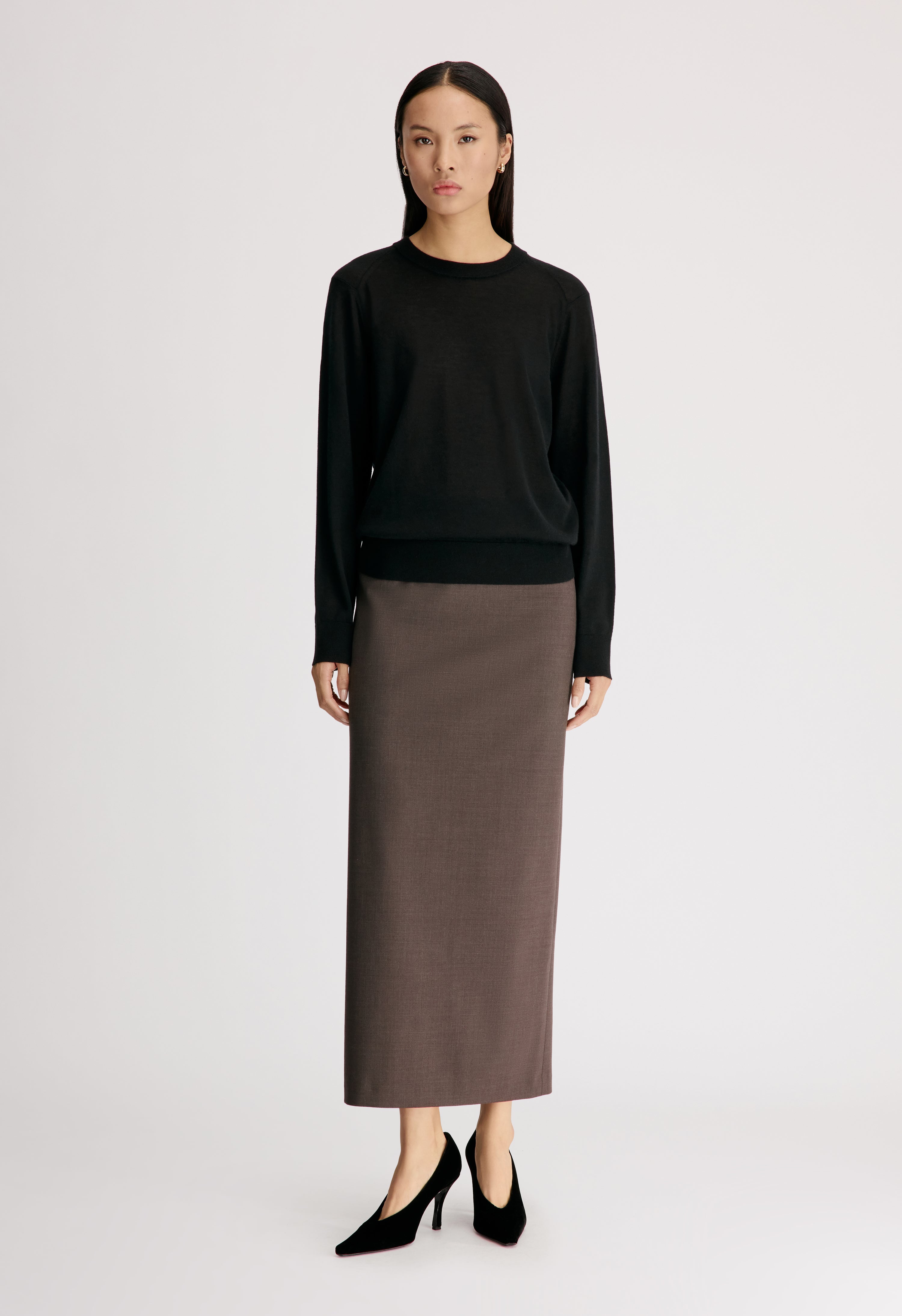 SAMOS LDS Grain de poudre long skirt
