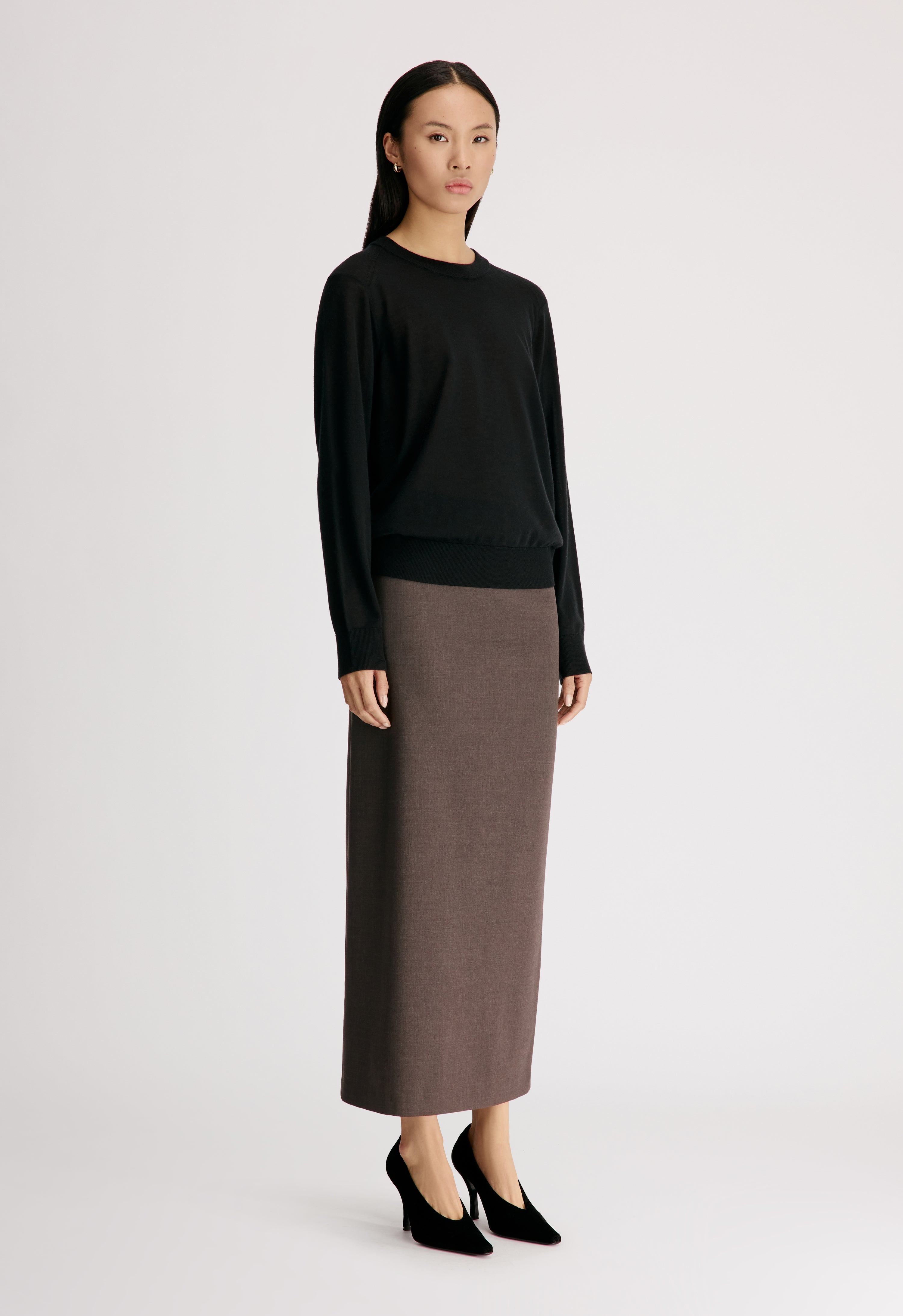 SAMOS LDS Grain de poudre long skirt