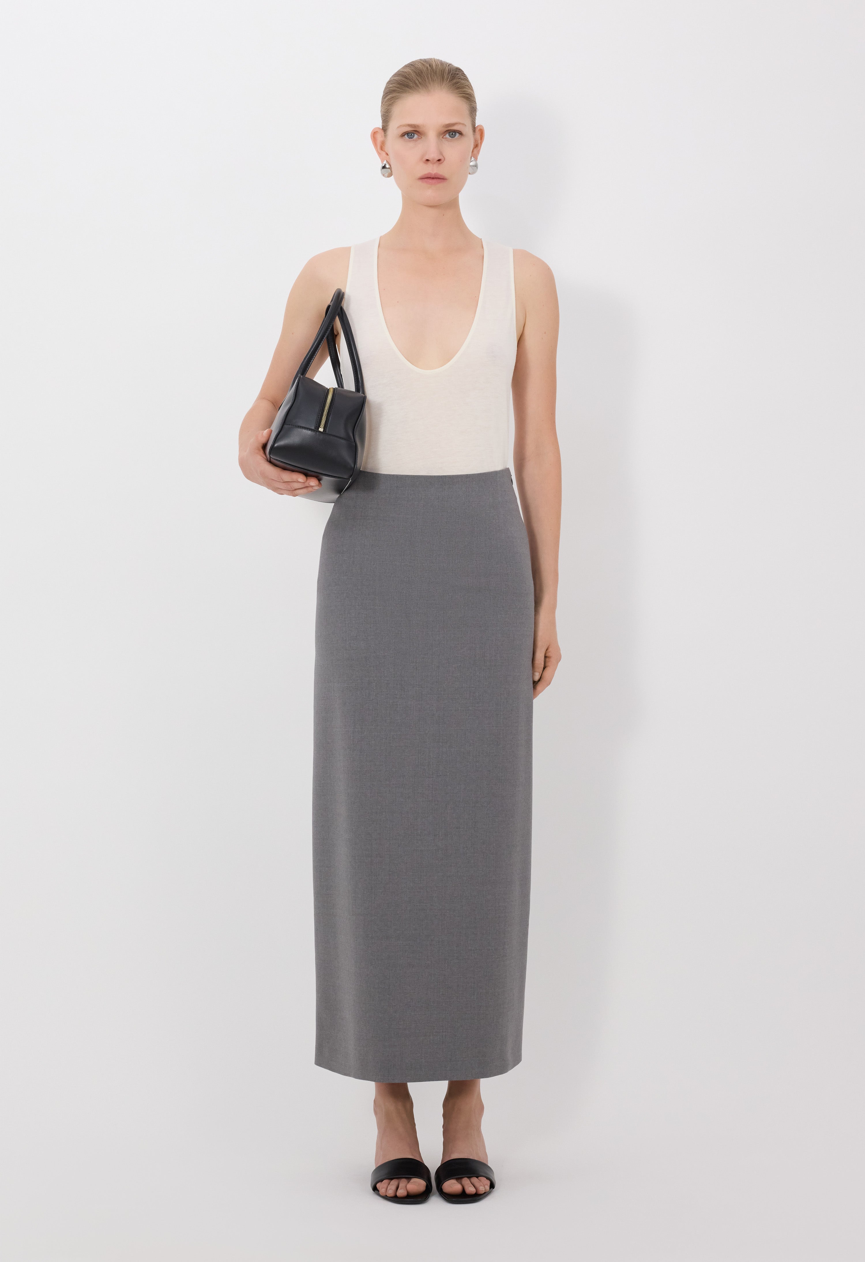 SAMOS LDS Grain de poudre long skirt