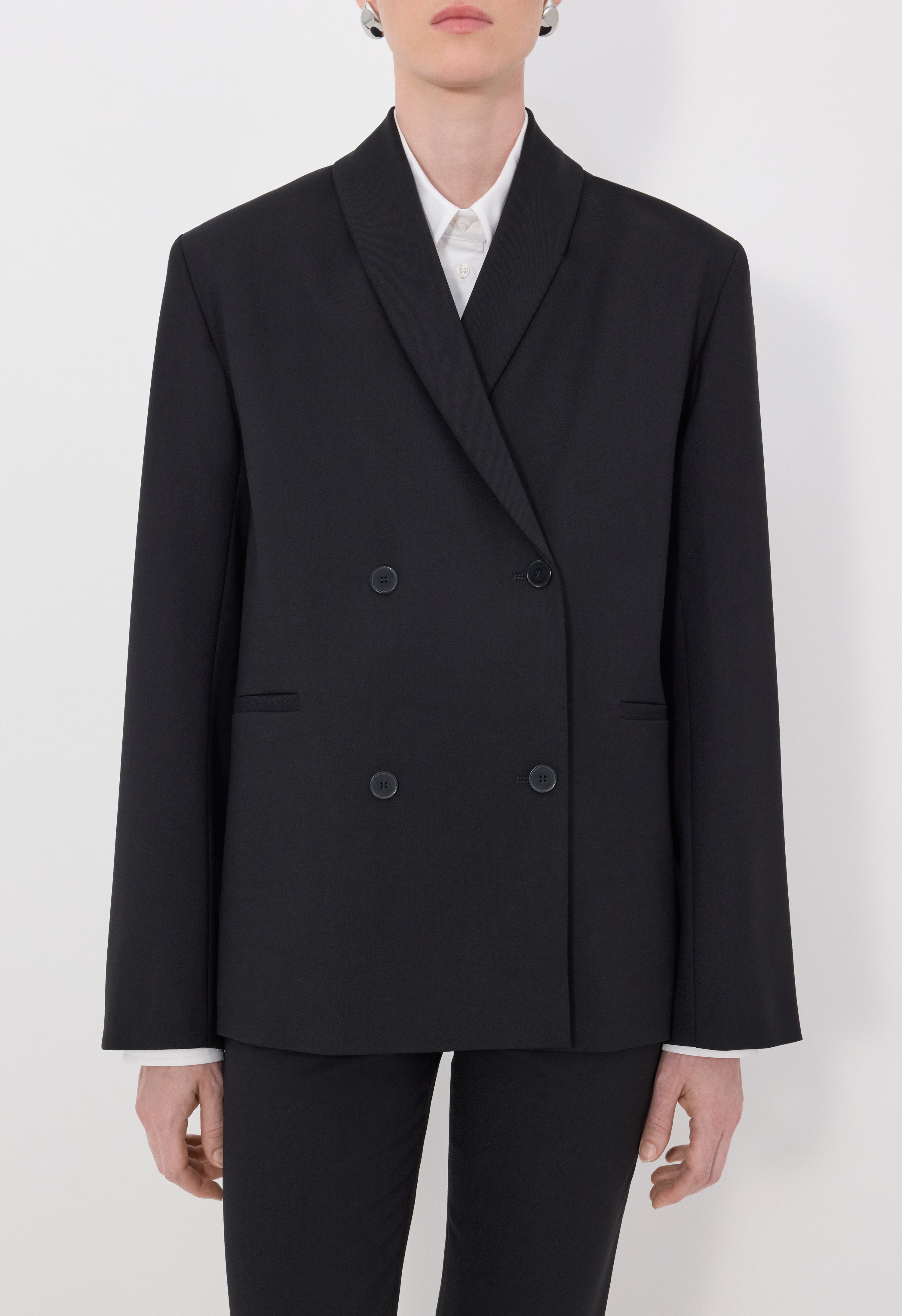 SANCIA LDS Double breasted shawl collar jacket