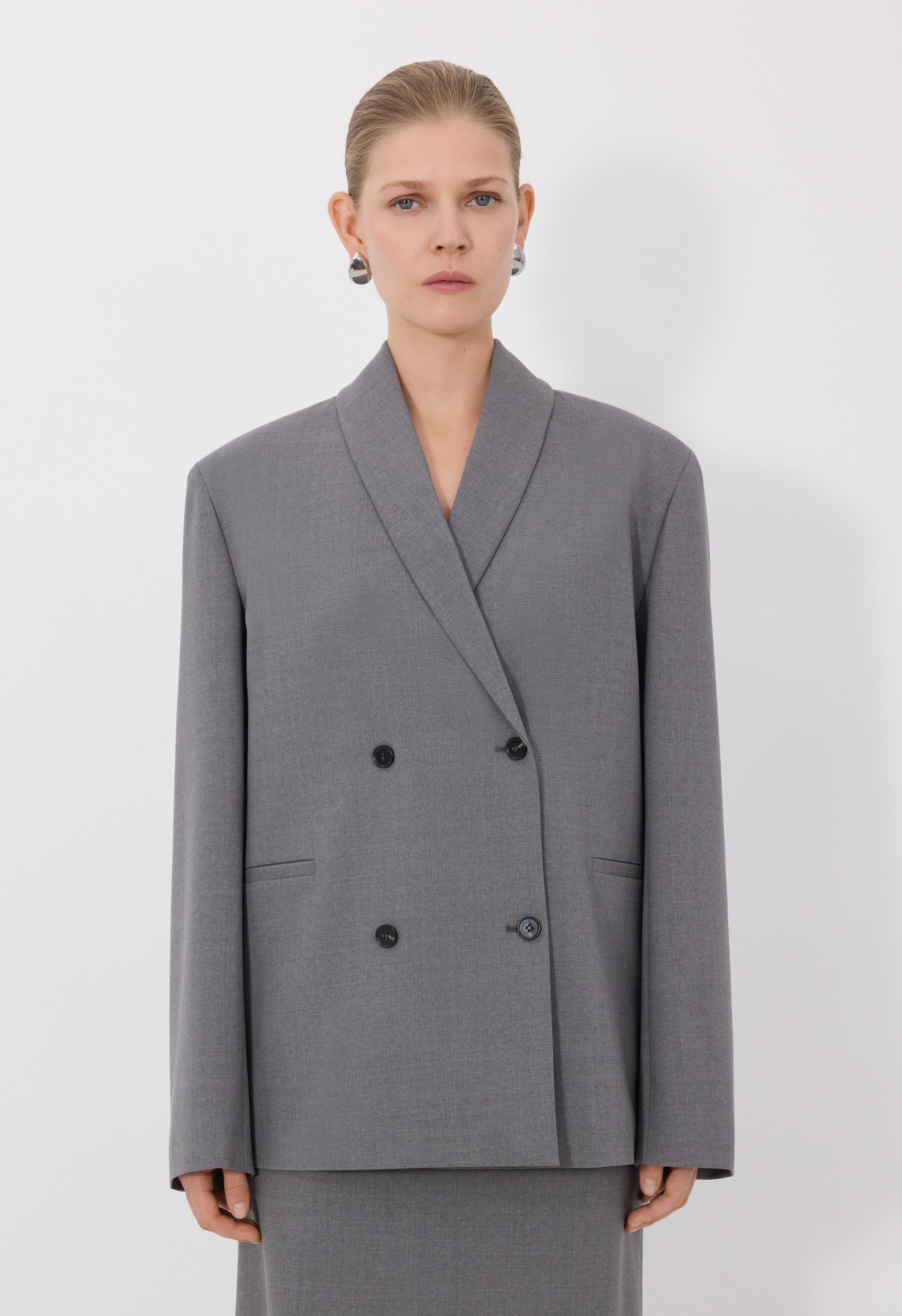 SANCIA LDS Double breasted shawl collar jacket