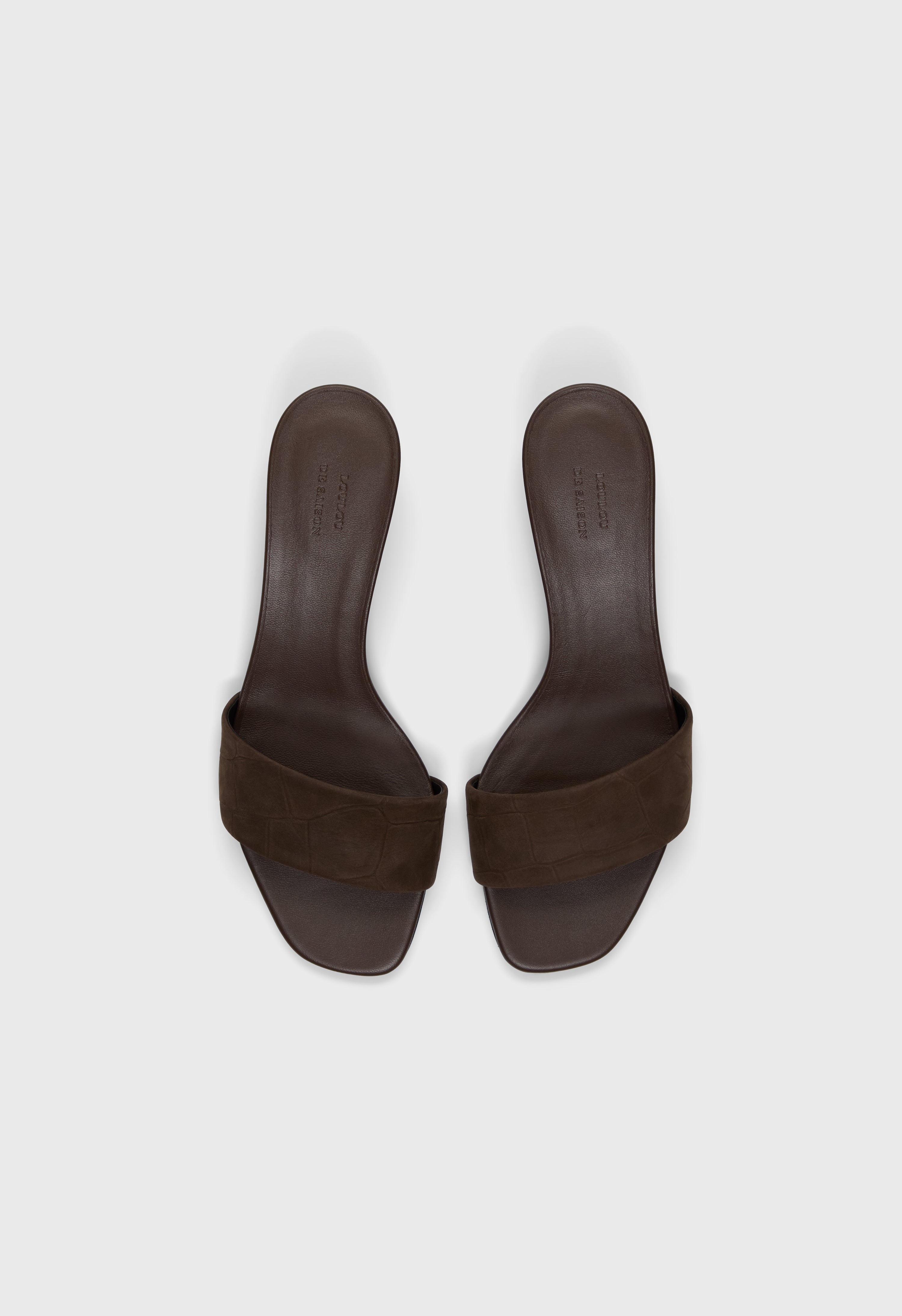 SARAFINA Kitten heel mule sandals