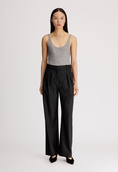 SBIRU LDS Virgin wool pleated trousers
