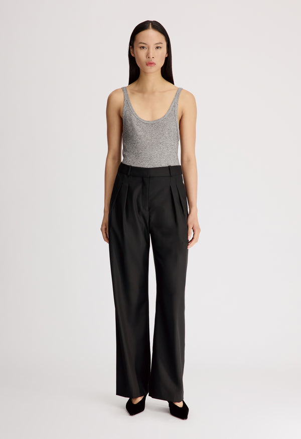 SBIRU LDS Virgin wool pleated trousers