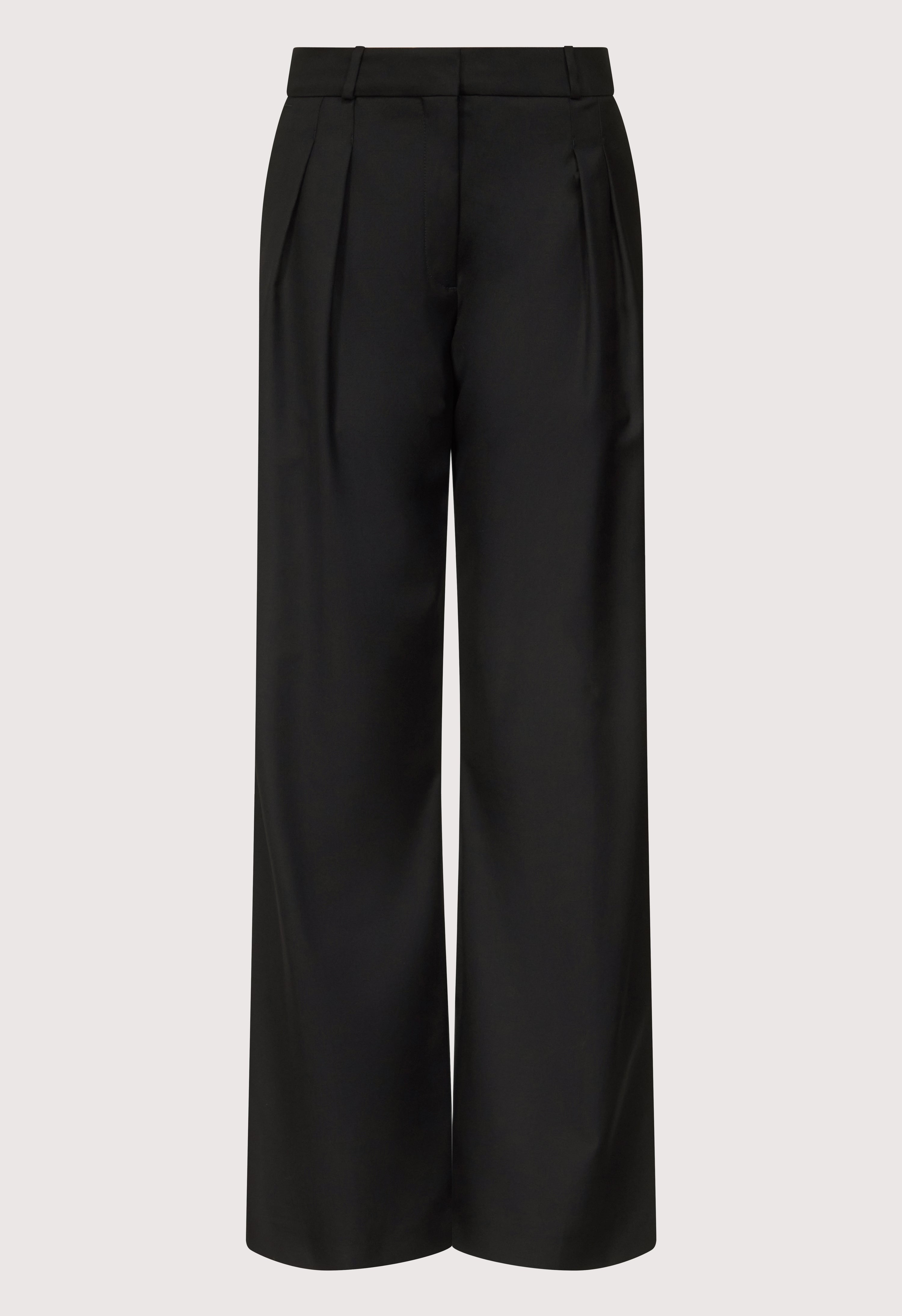 SBIRU LDS Wide leg wool trousers