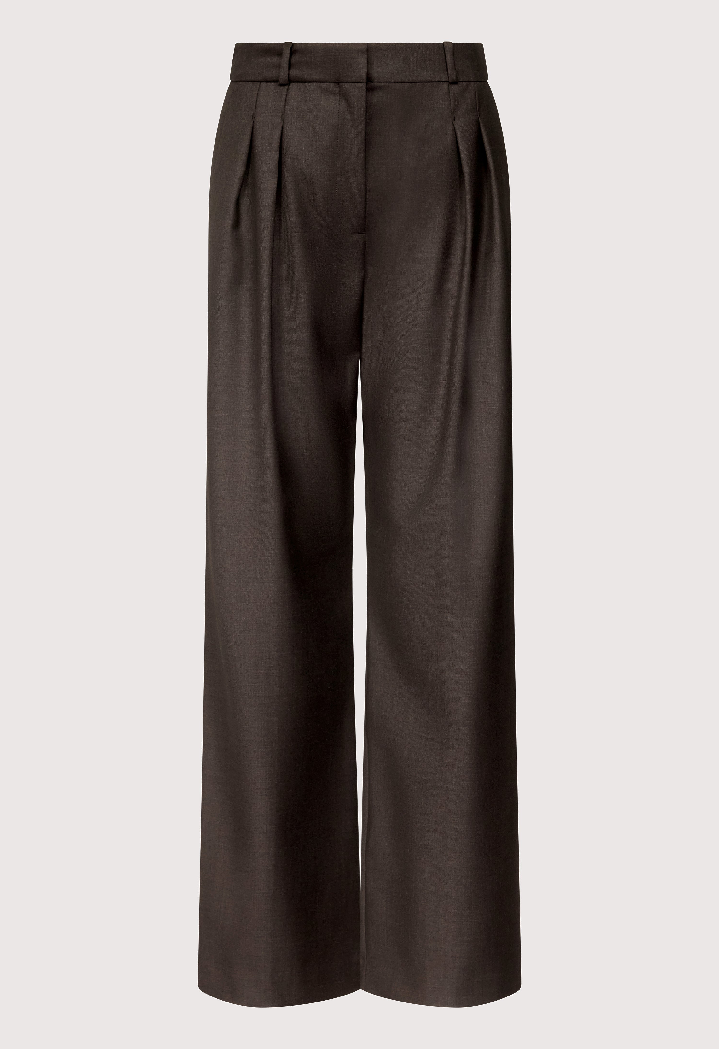 SBIRU LDS Virgin wool pleated trousers