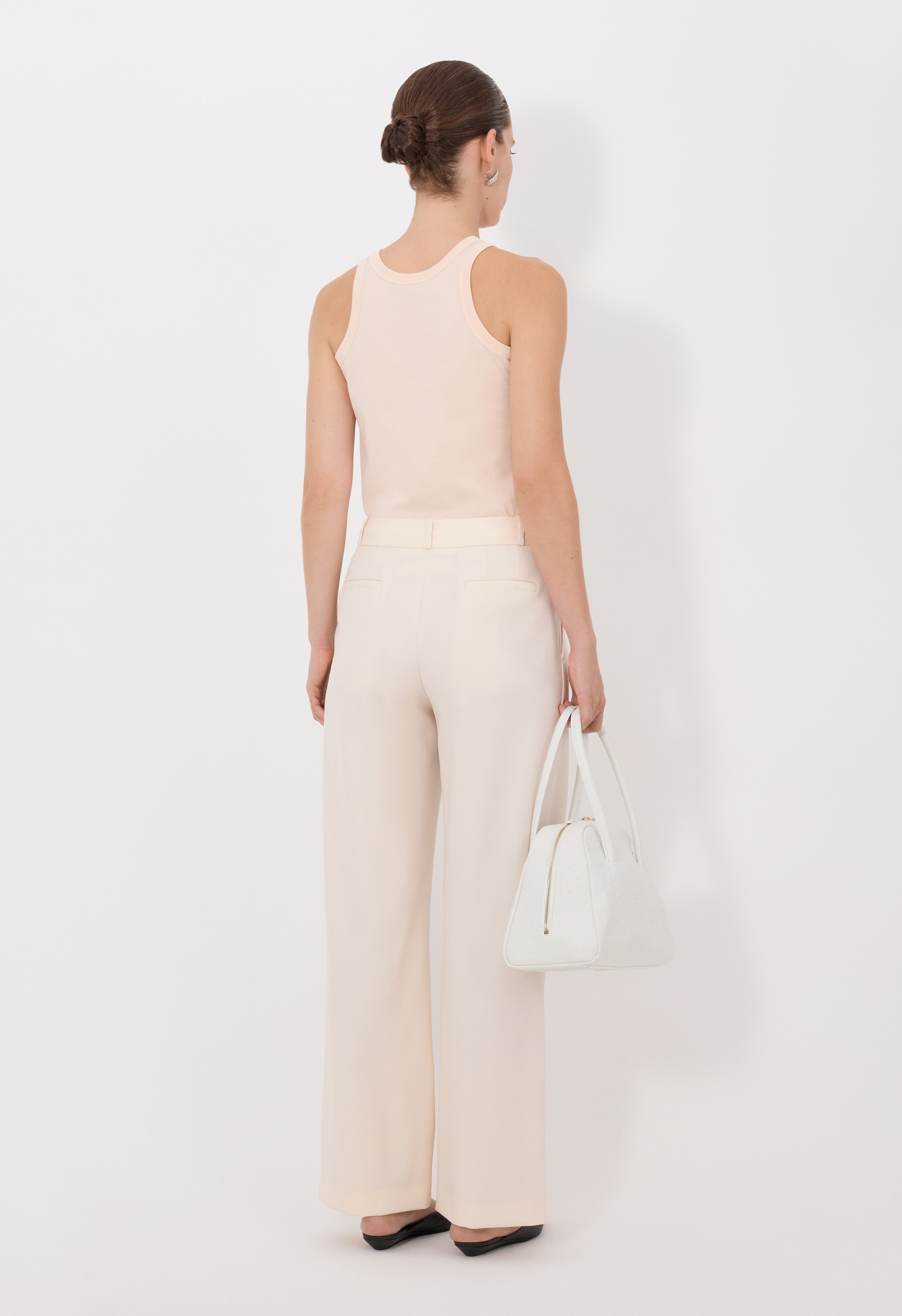 SBIRU LDS Pleated wool trousers