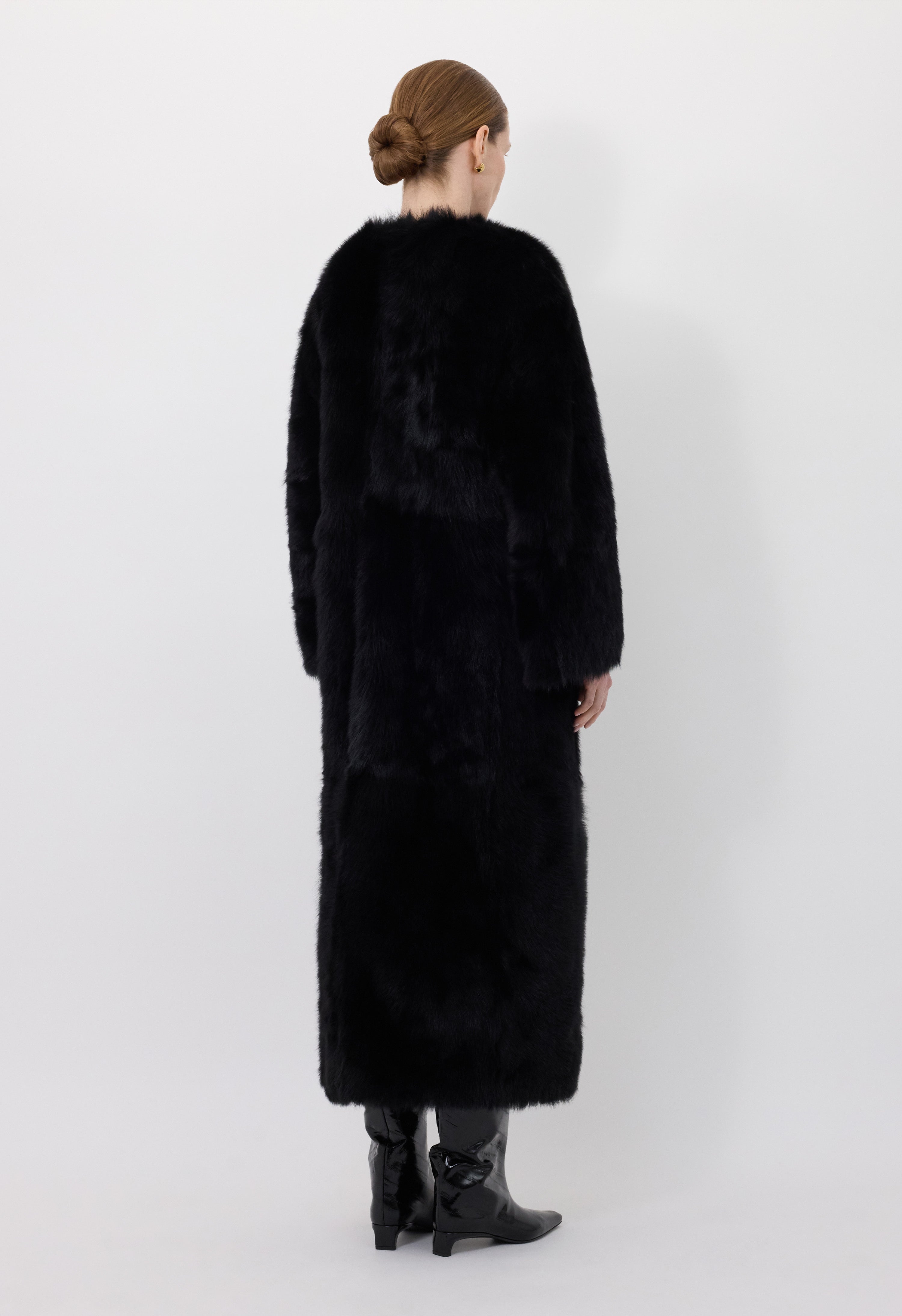 SIBA Shearling long coat