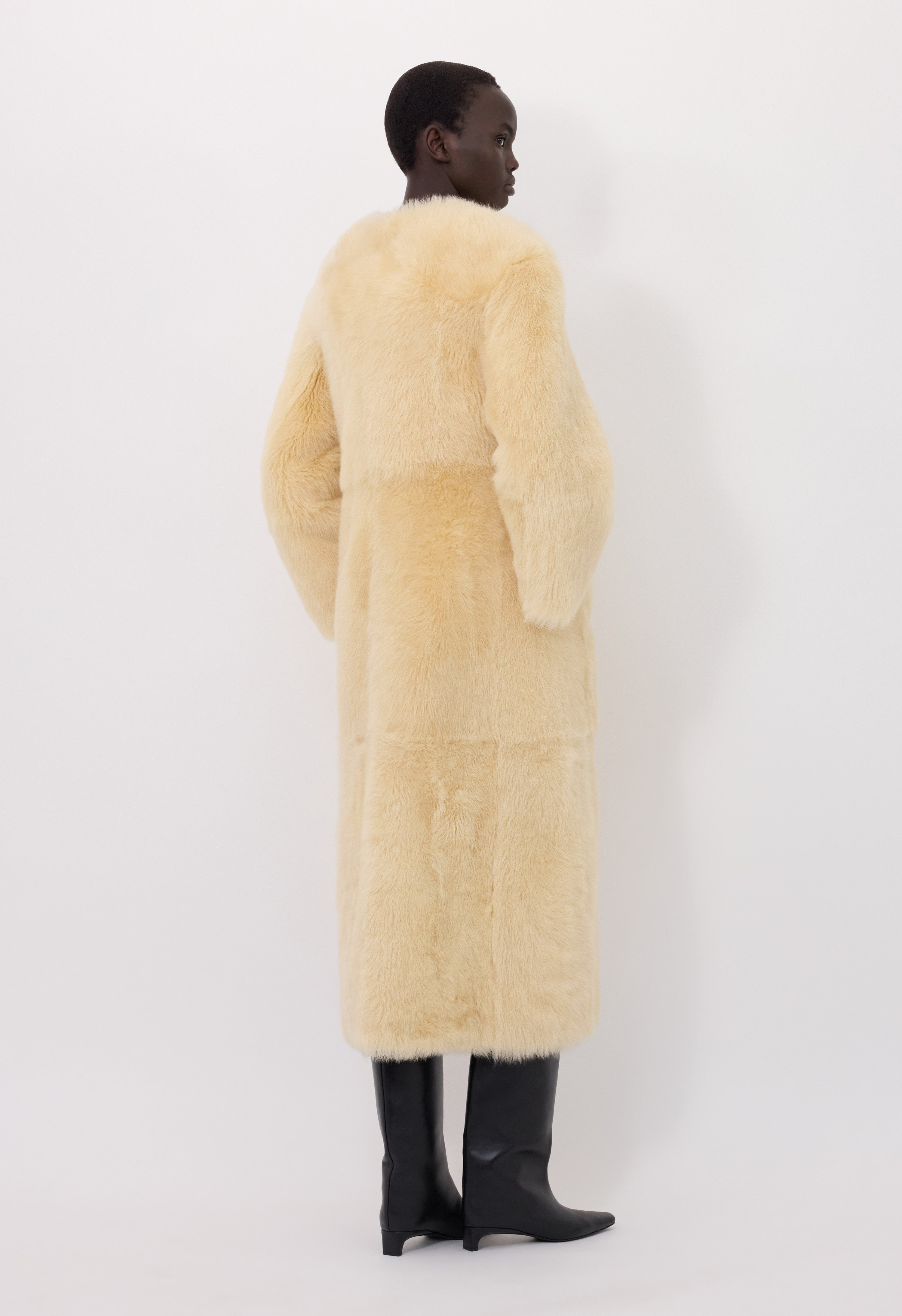 SIBA Shearling long coat