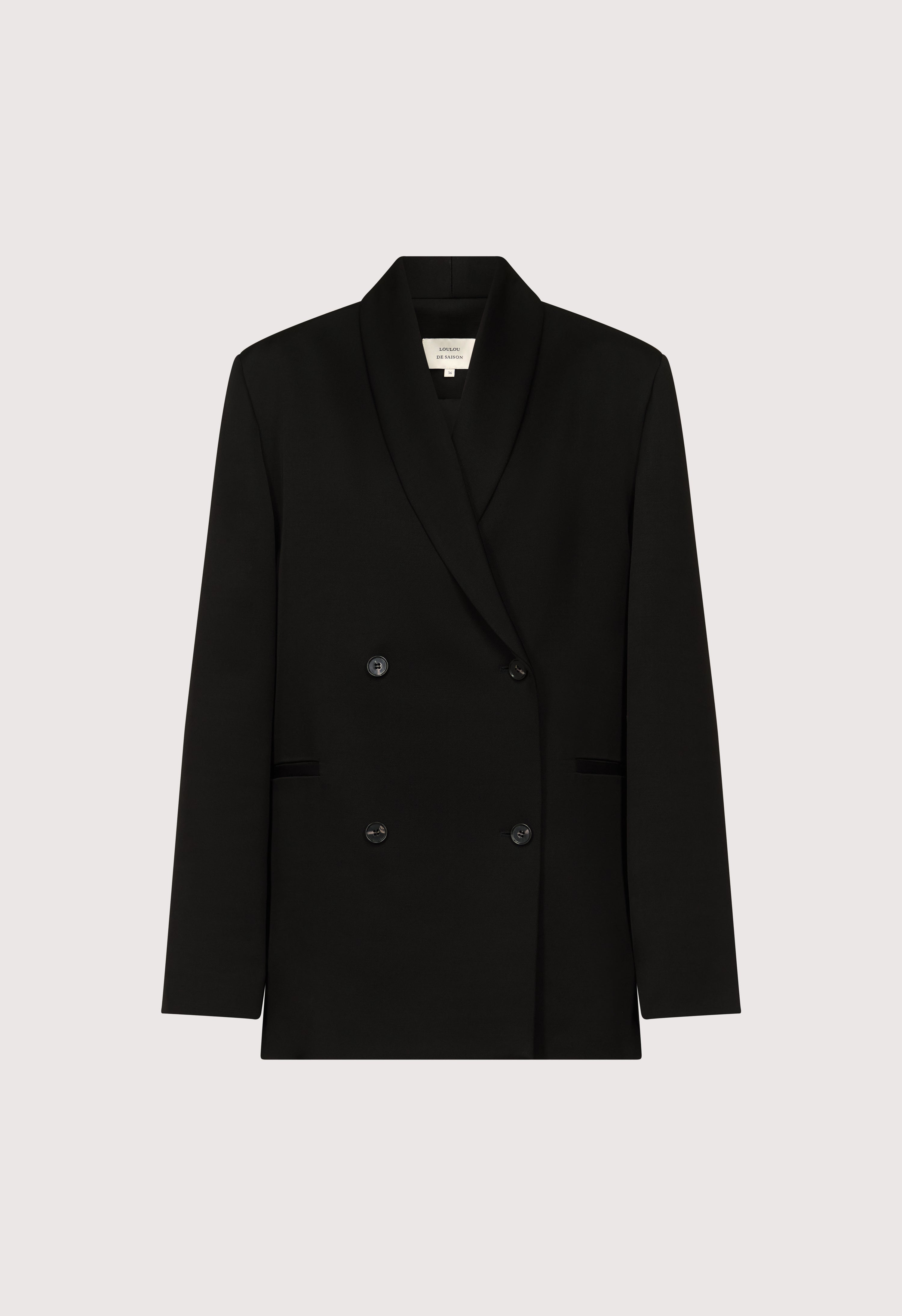 SIRA Double breasted shawl collar jacket