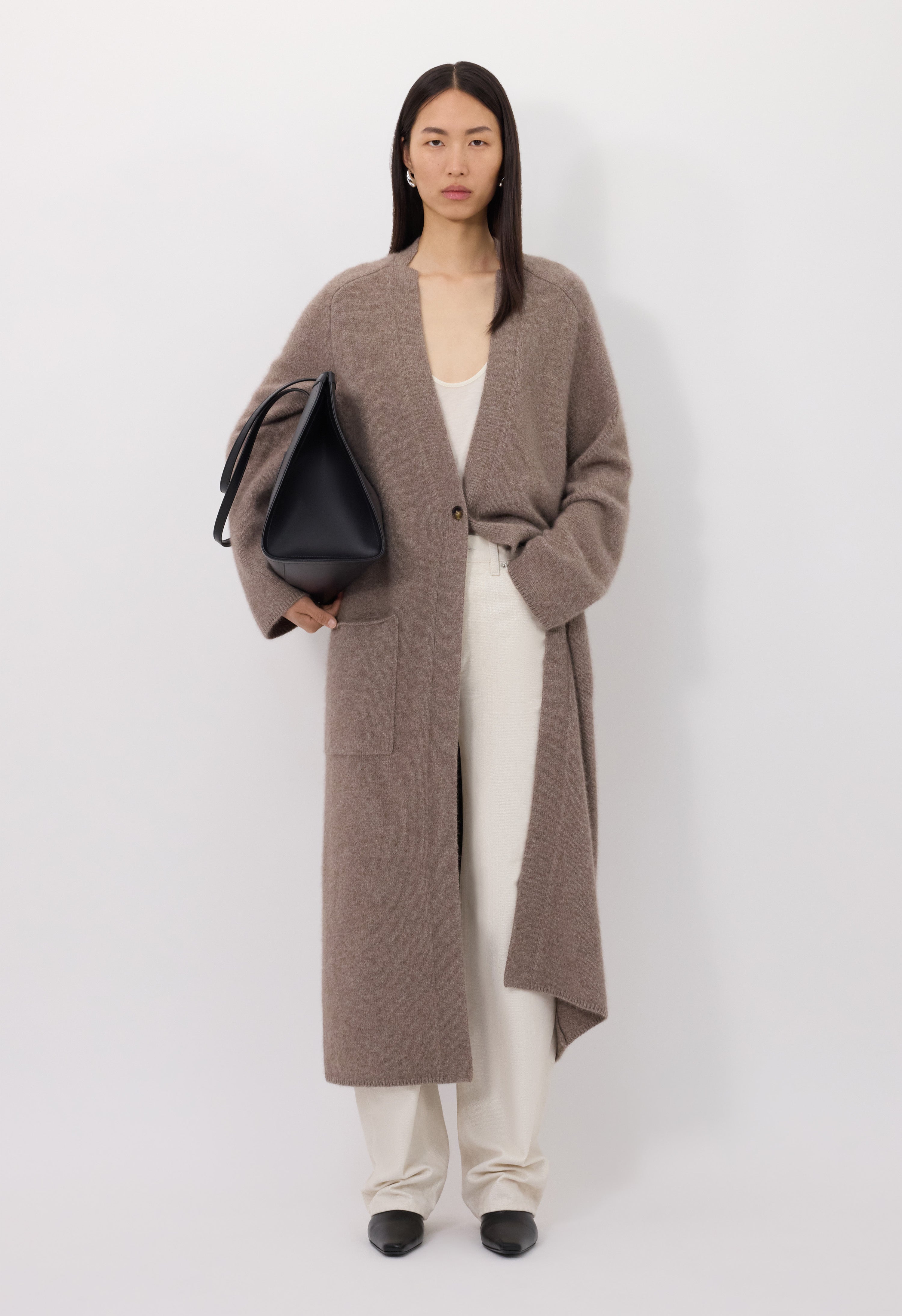 SMET Yak blend maxi cardigan