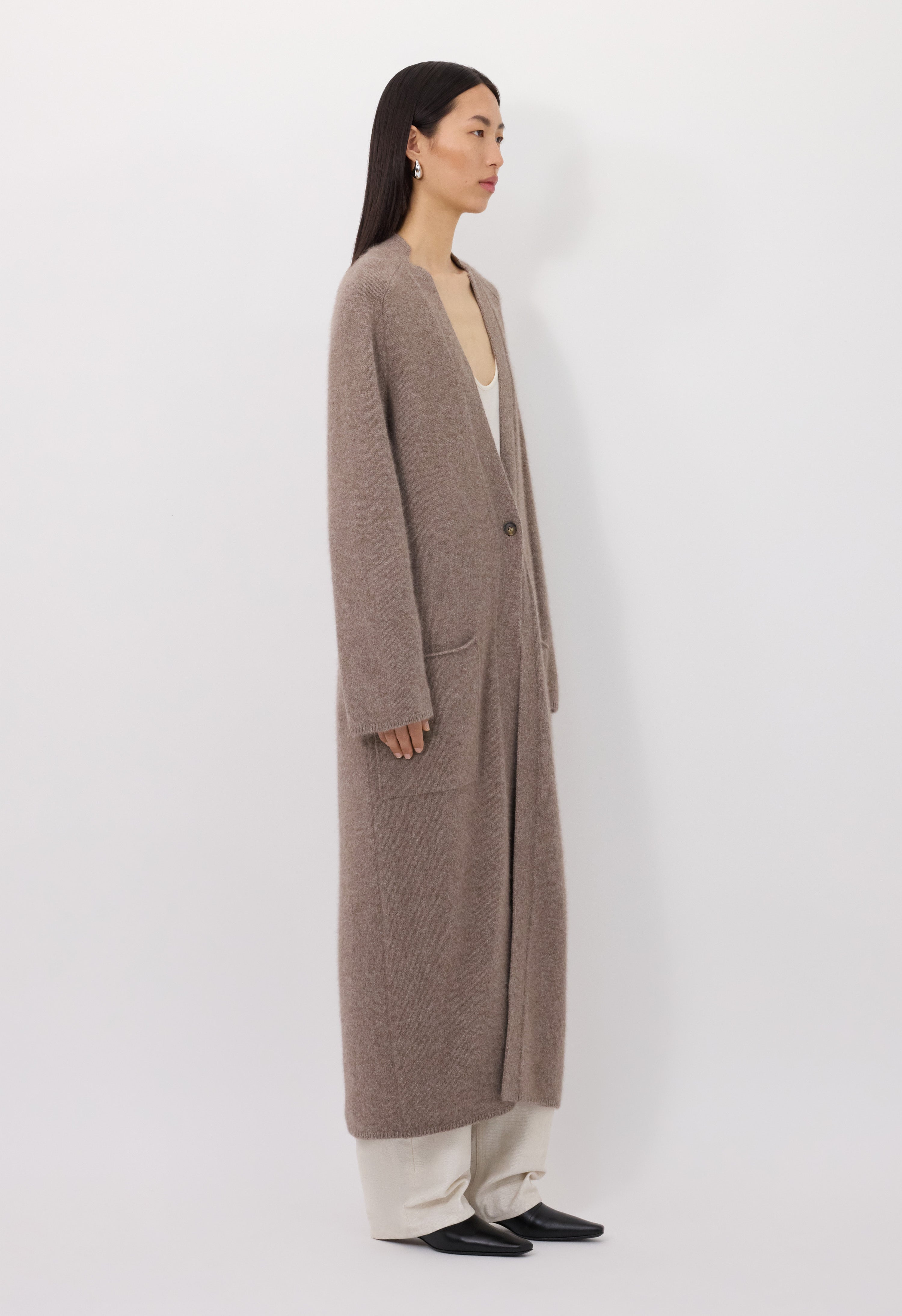 SMET Yak blend maxi cardigan