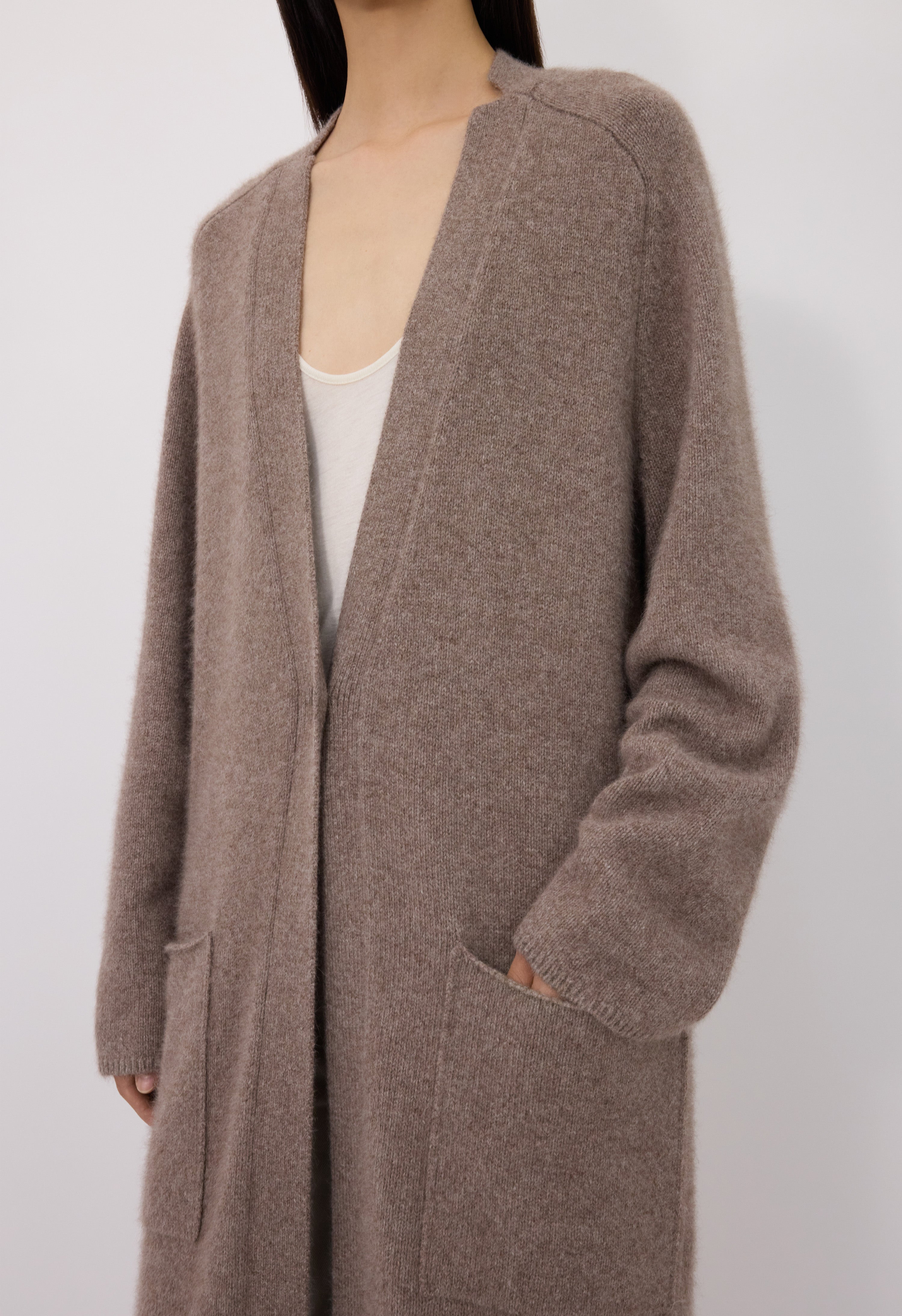 SMET Yak blend maxi cardigan