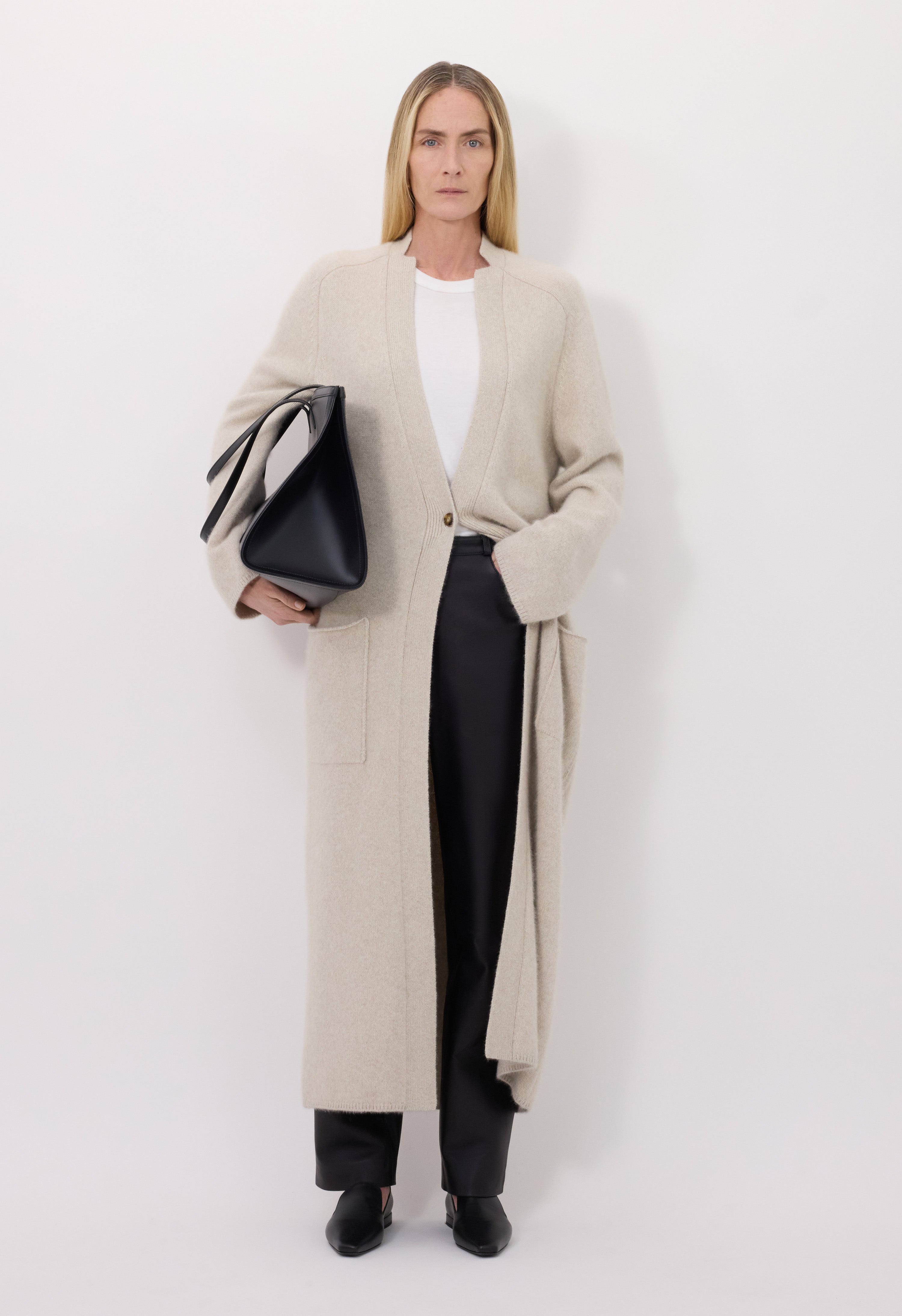 SMET Yak blend maxi cardigan