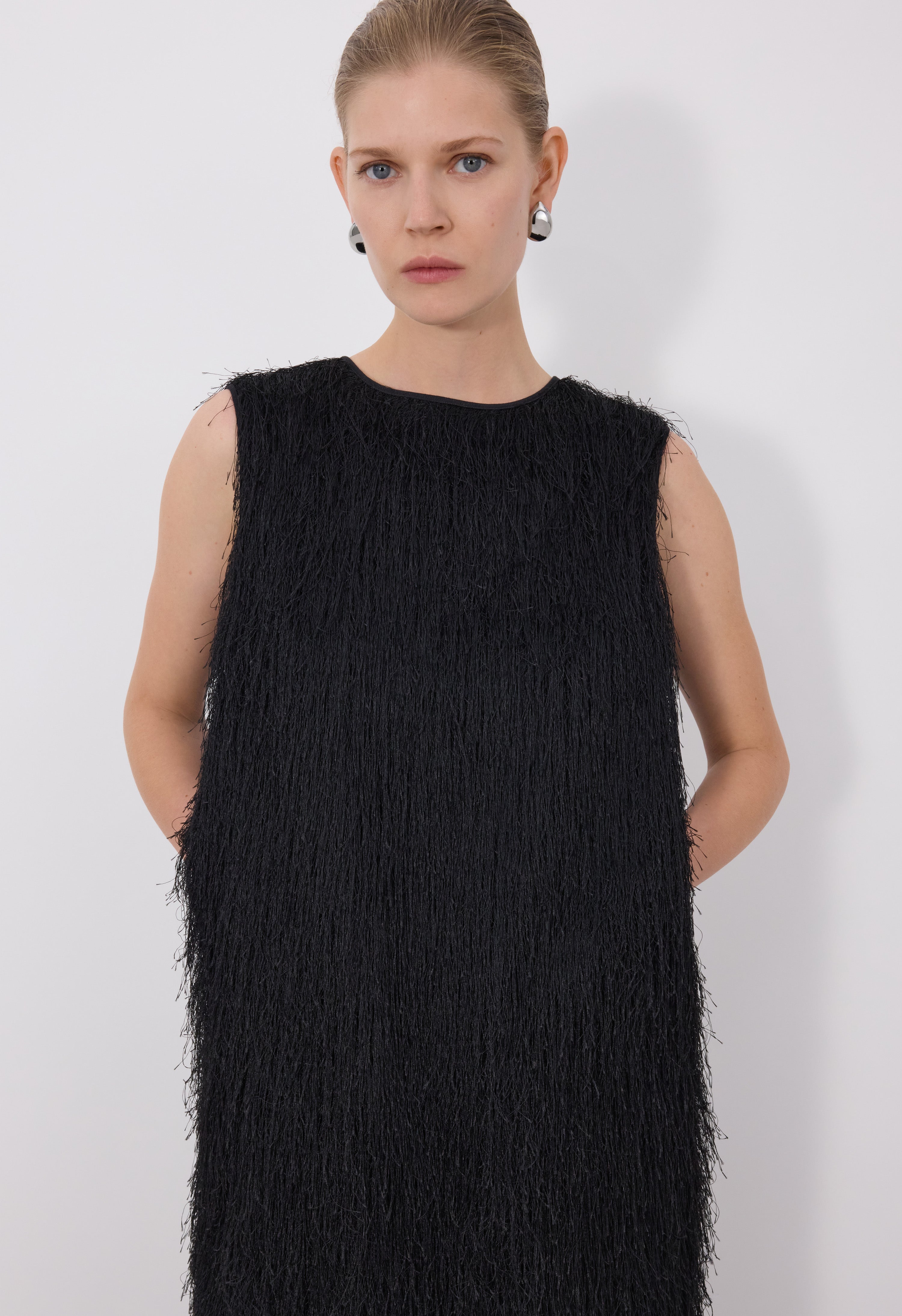 TIWA Maxi fringed dress