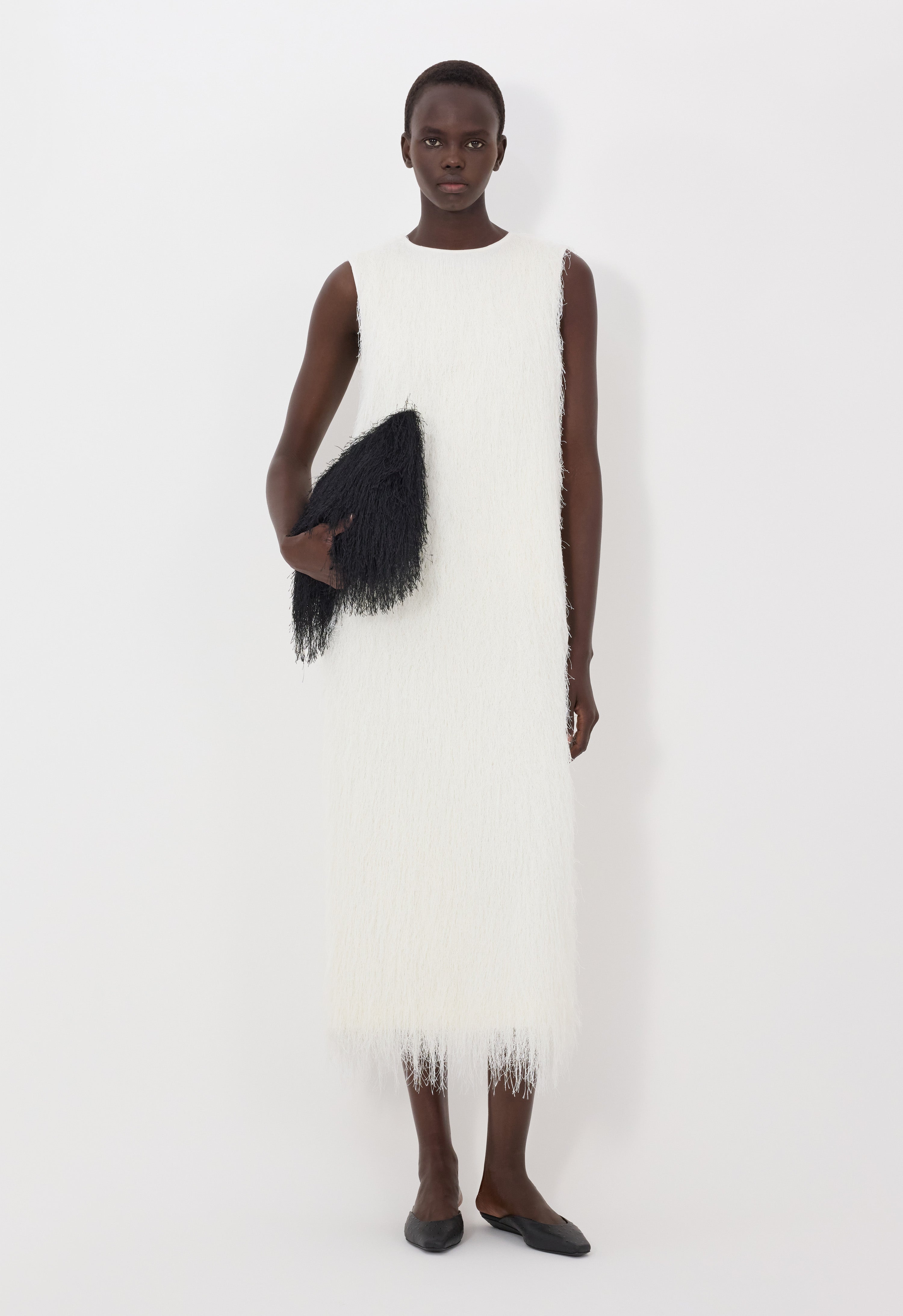 TIWA Maxi fringed dress