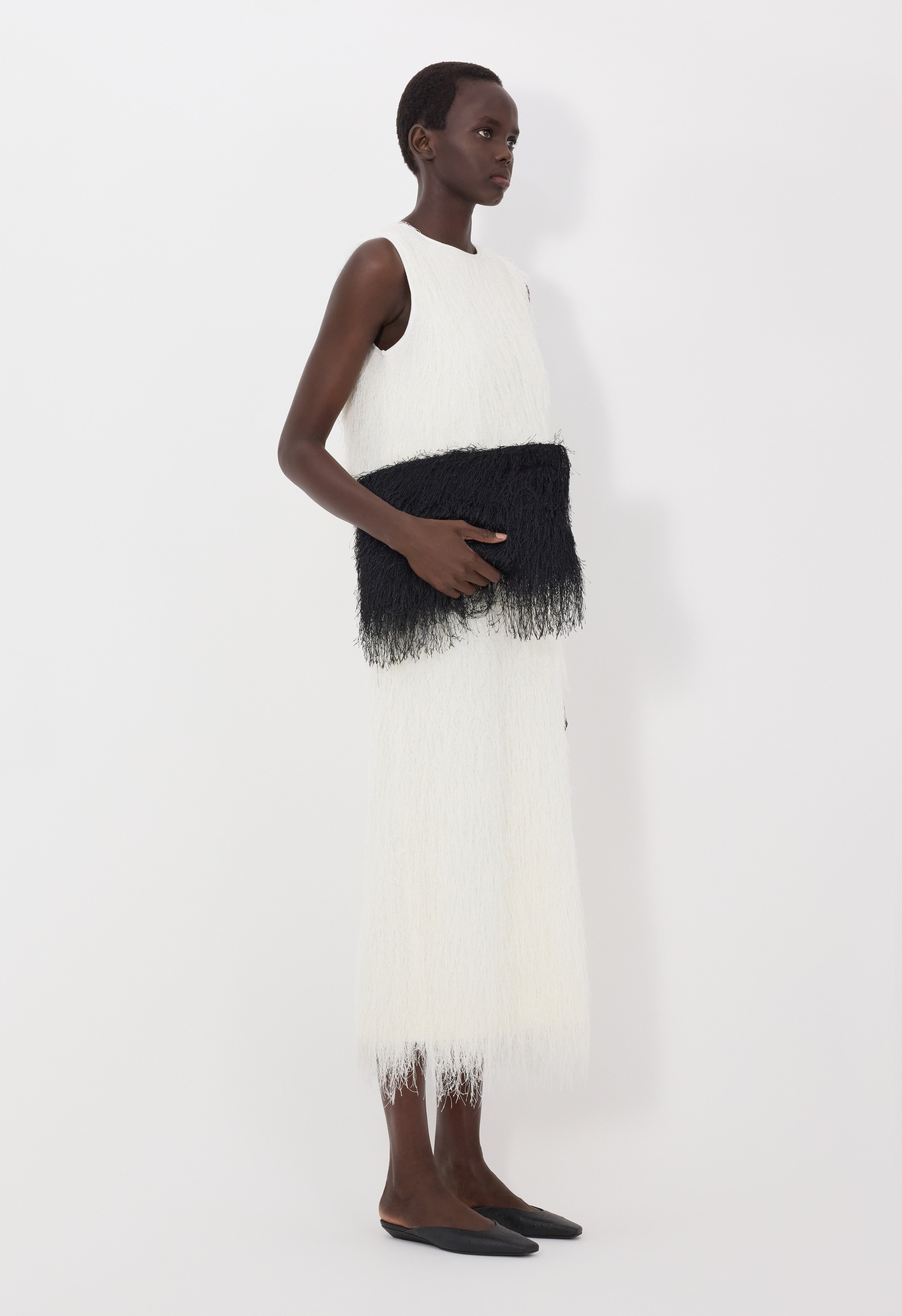 TIWA Maxi fringed dress