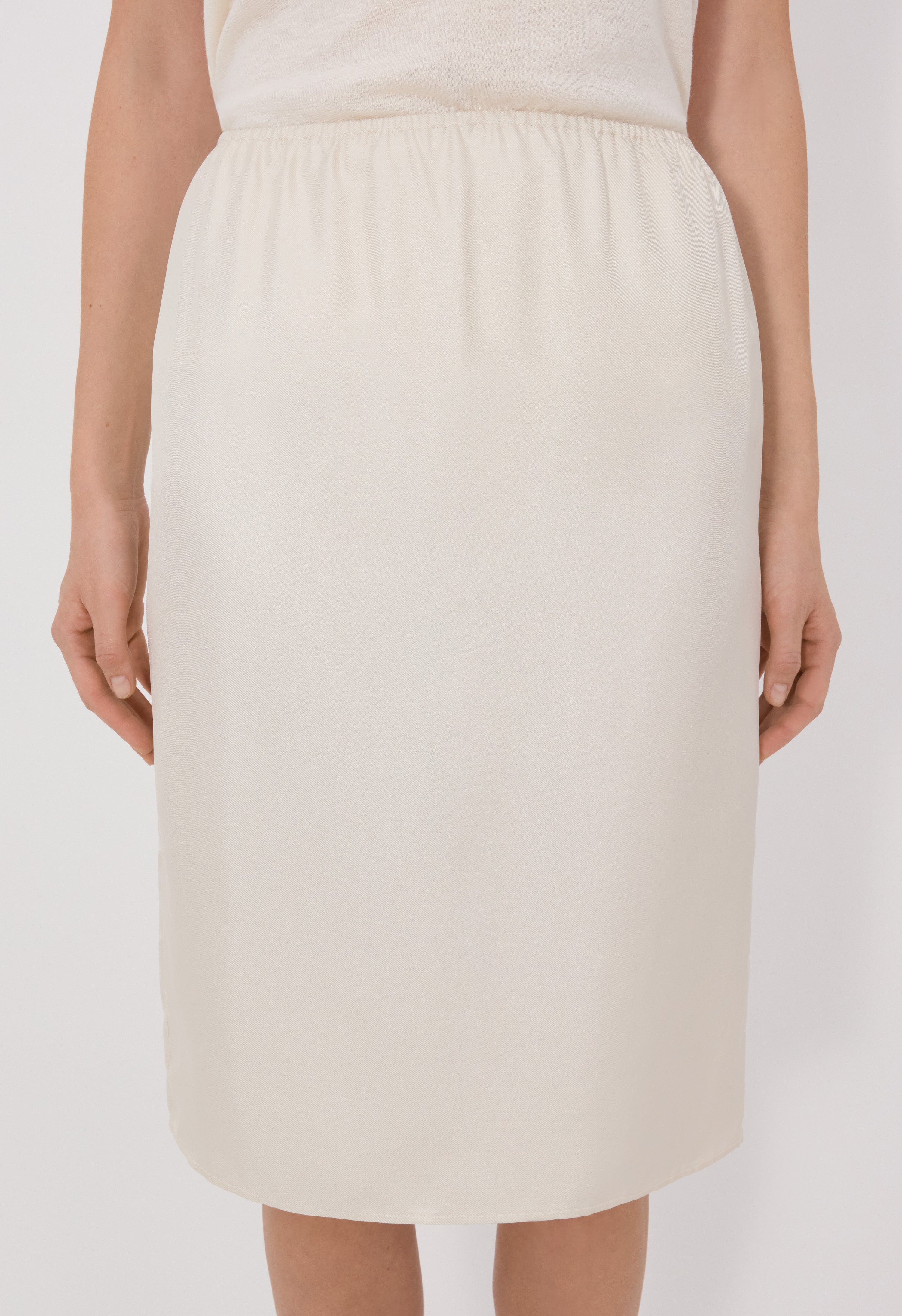 ella silky twill skirt pants 【milk】 Ella Skirt – By Tess Collection
