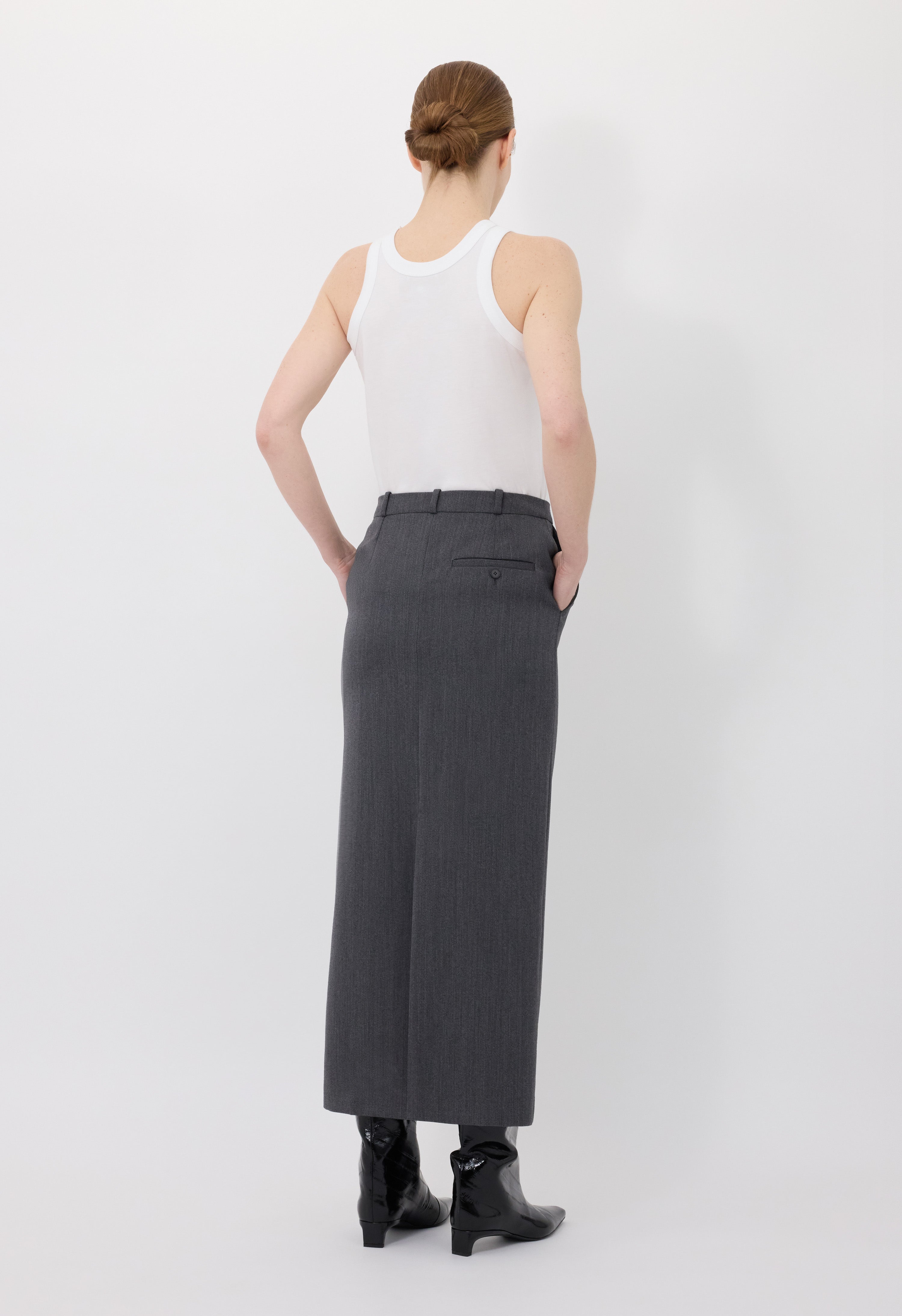 VERA Wool maxi skirt