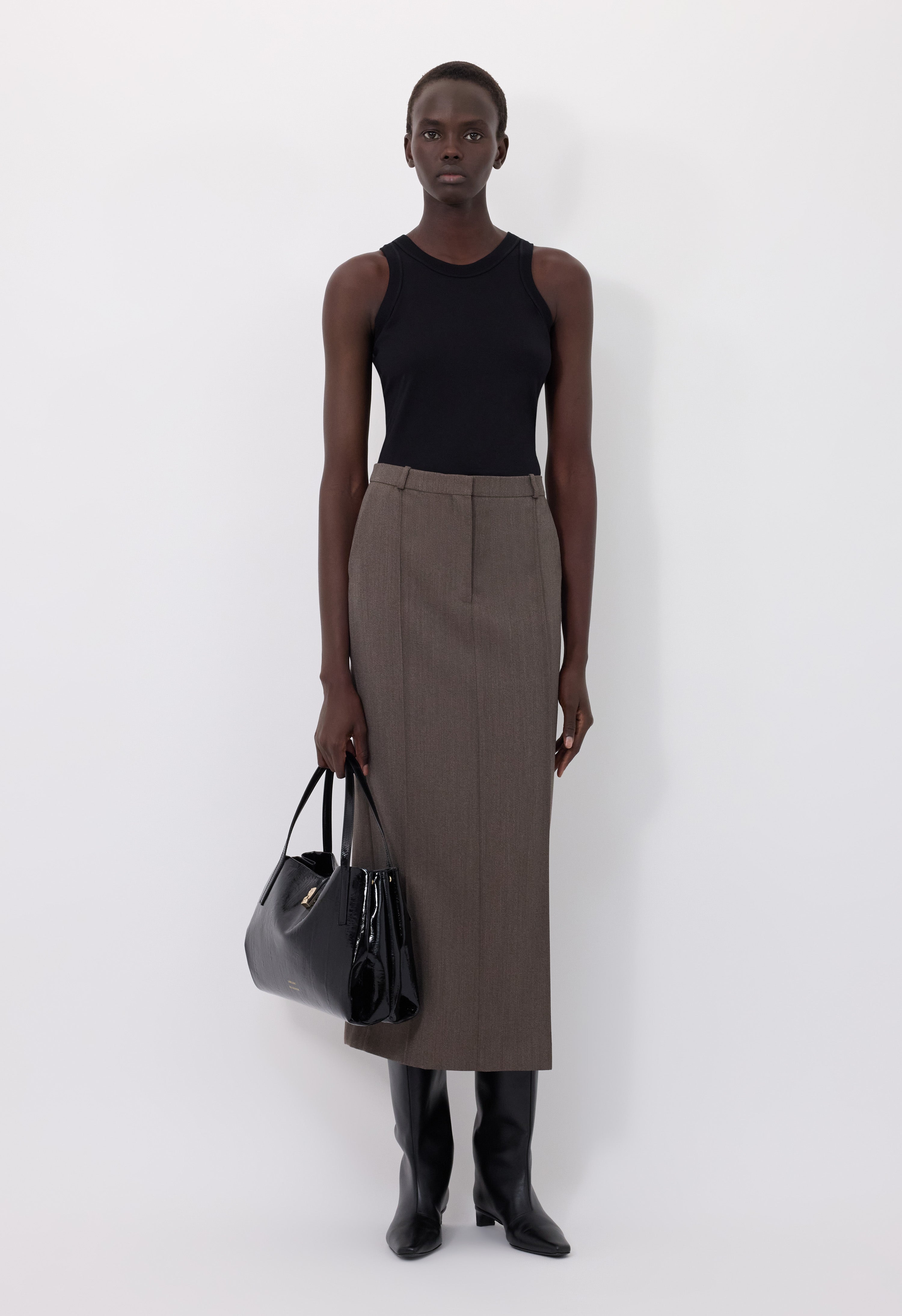 VERA Wool maxi skirt