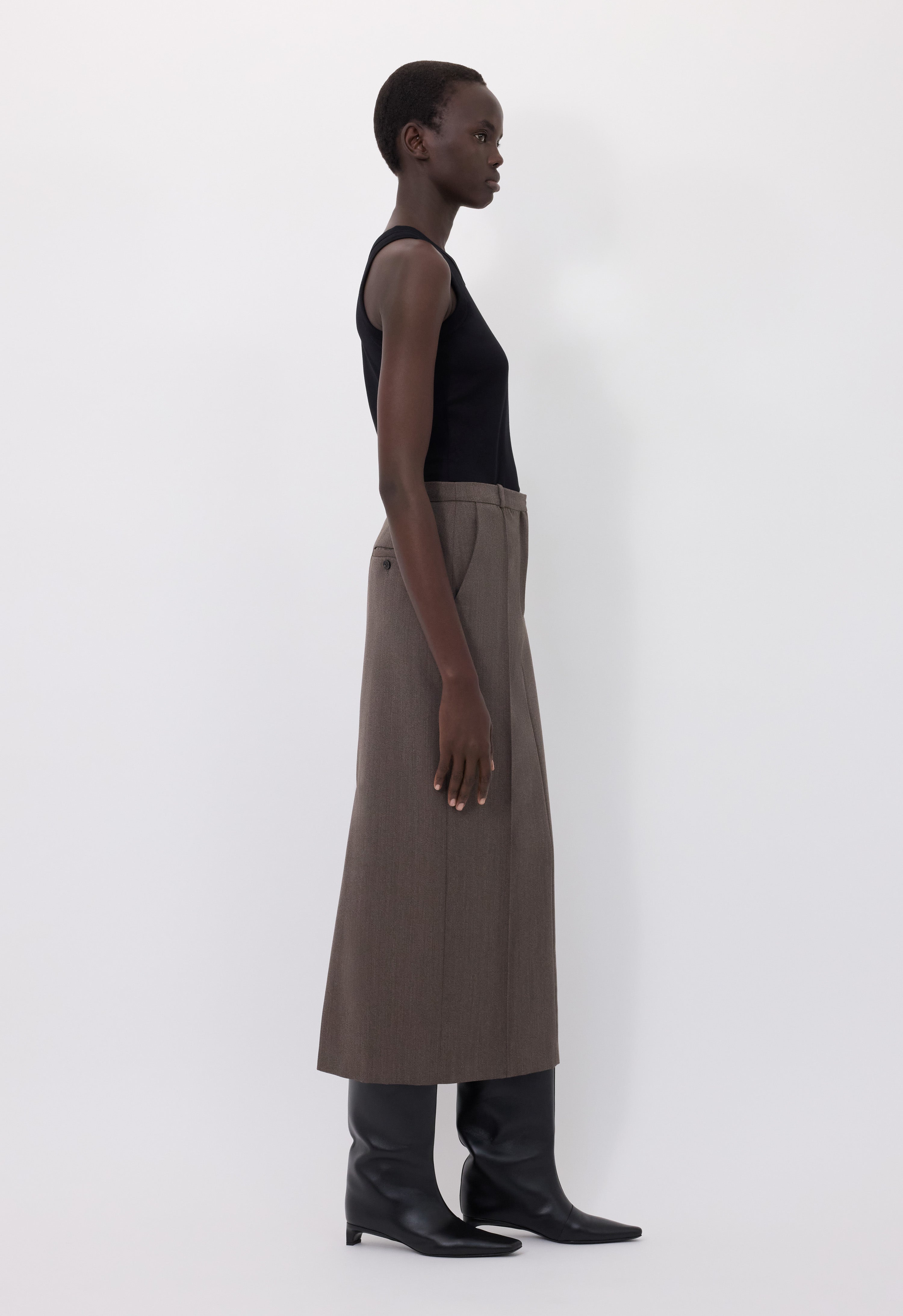 VERA Wool maxi skirt