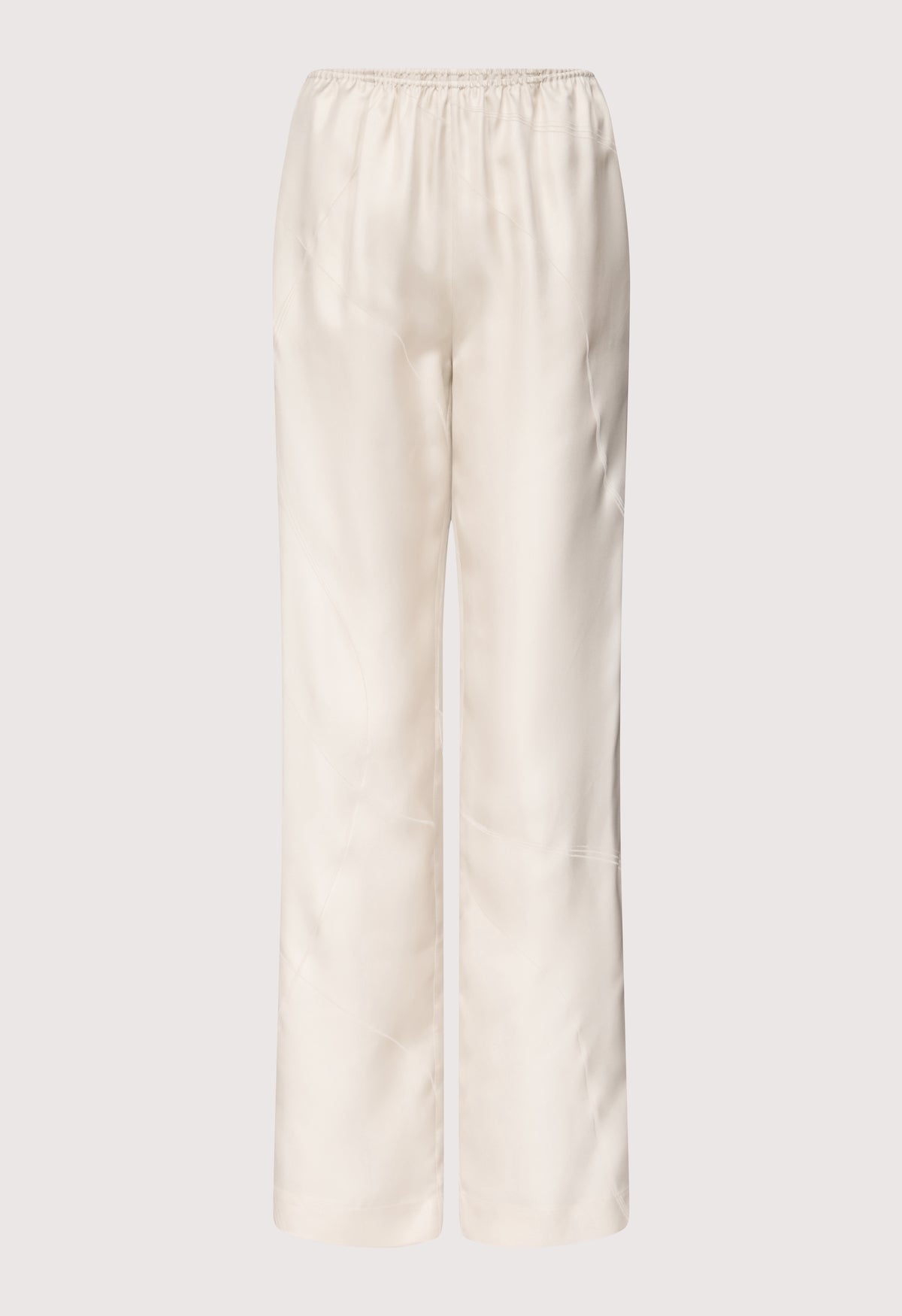 VIKI Elasticated silk twill trousers