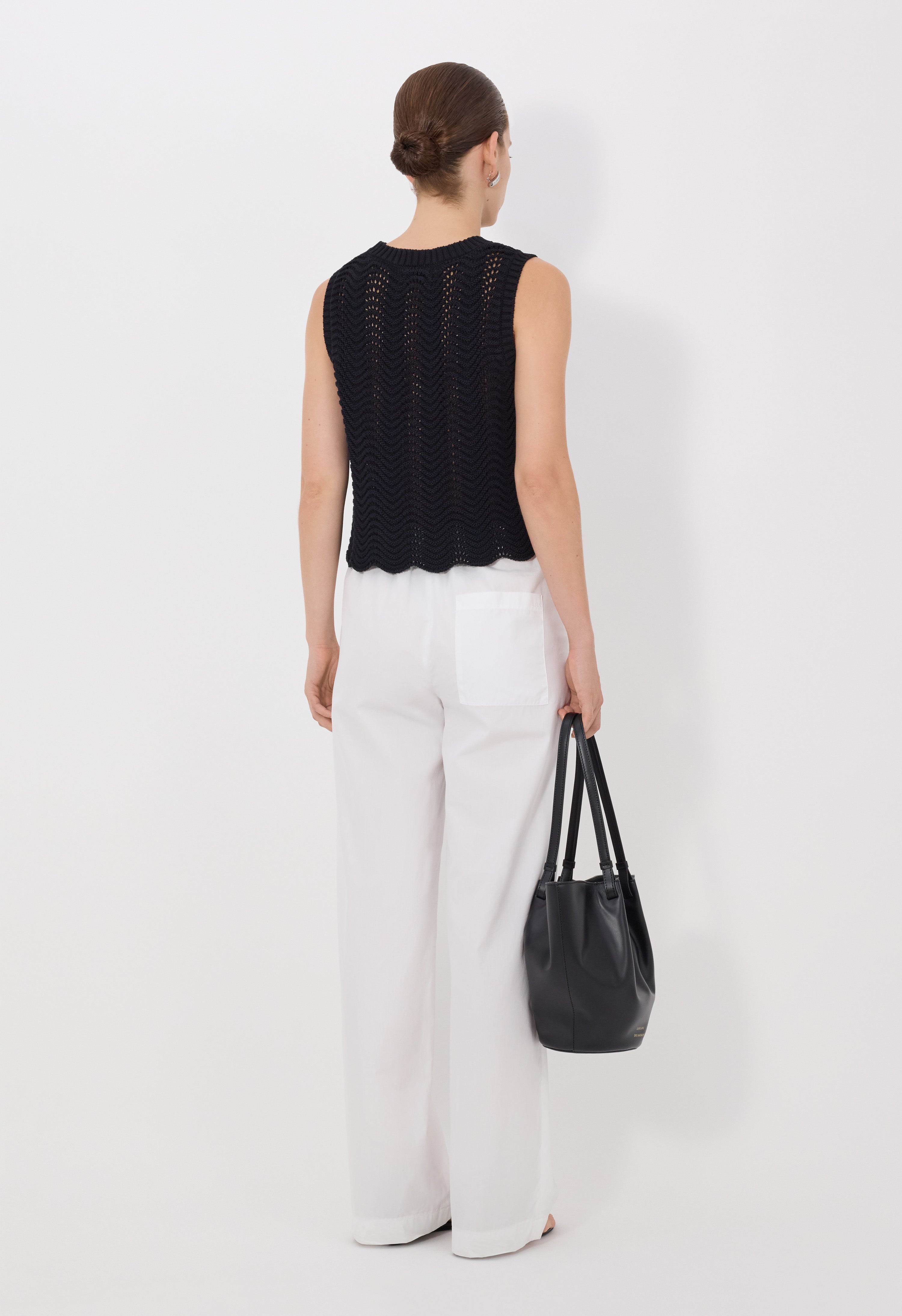VITTORIA Ottoman crochet top