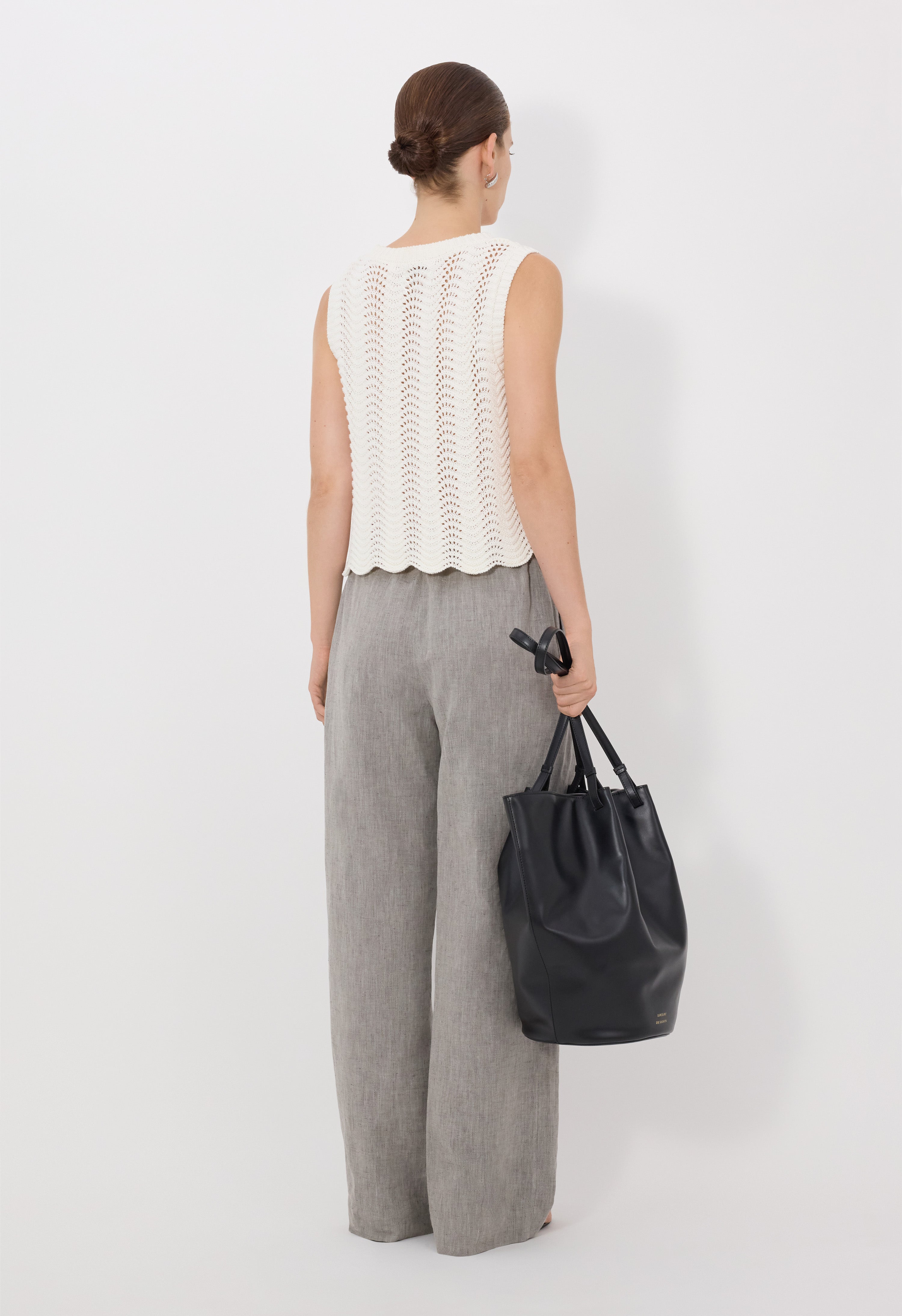 VITTORIA Ottoman crochet top