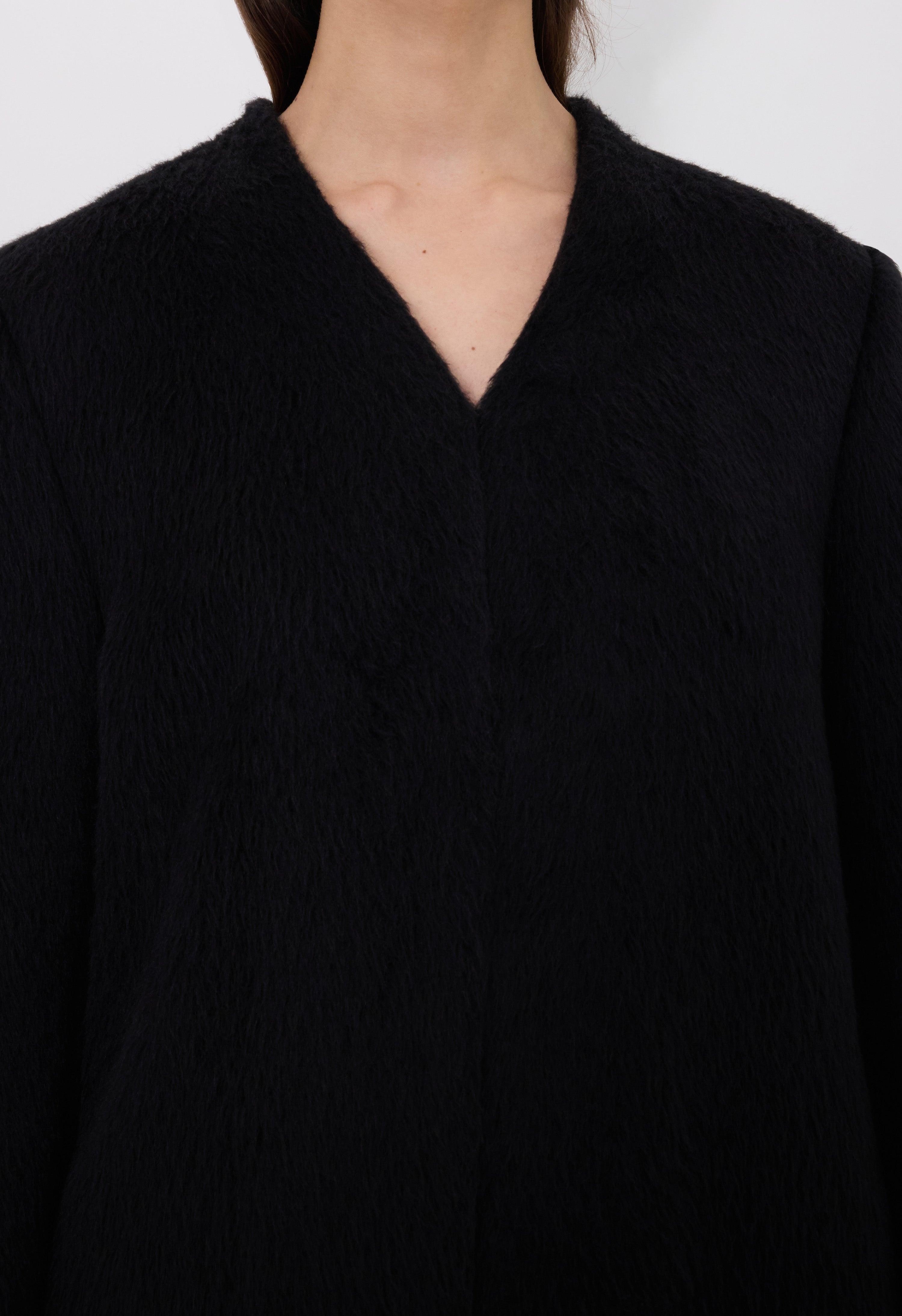 VOSS Alpaga blend V neck coat