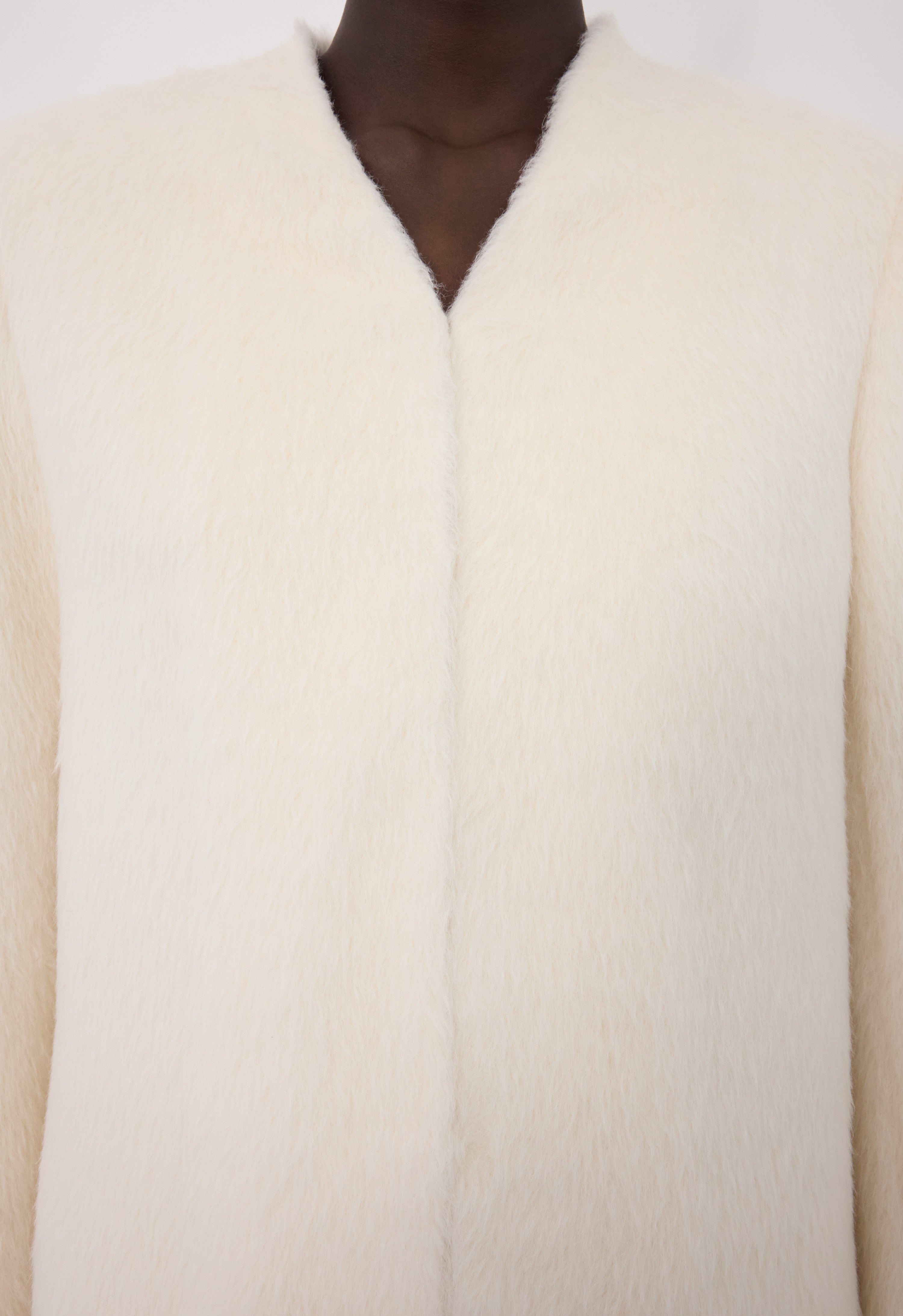 VOSS Alpaga blend V neck coat