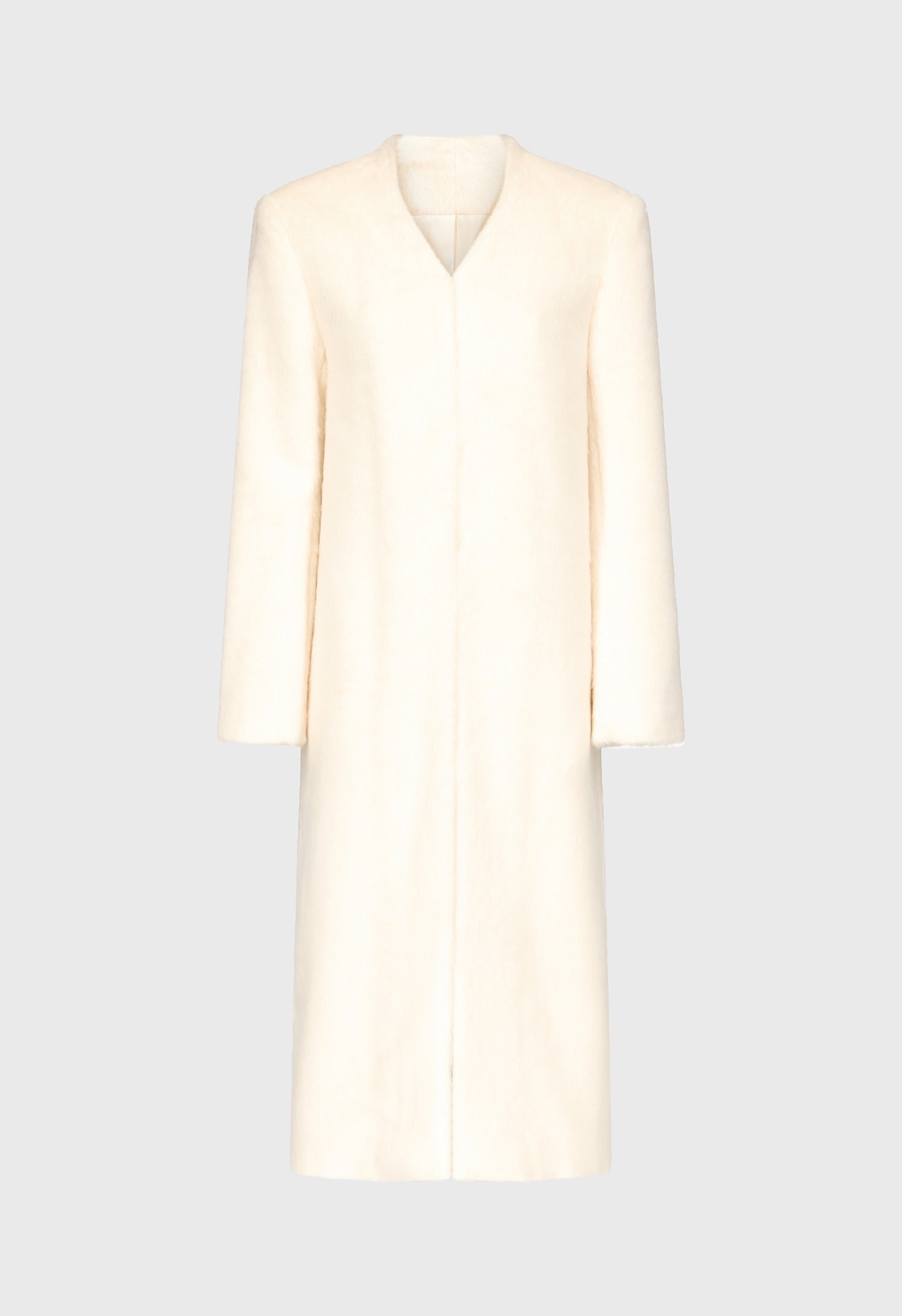 VOSS Alpaga blend V neck coat